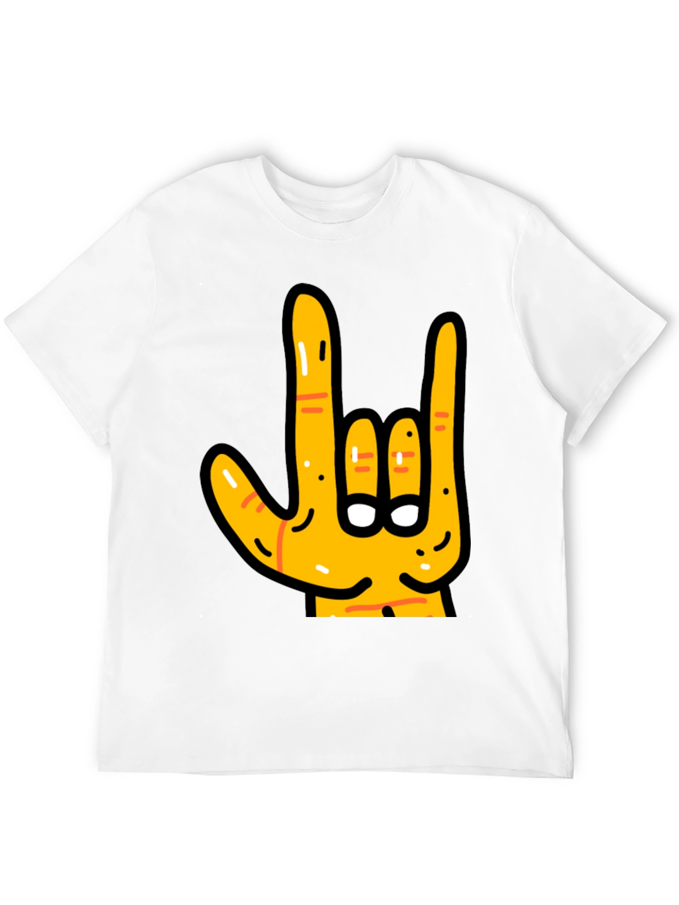 Rock On Hand Graphic T-Shirt