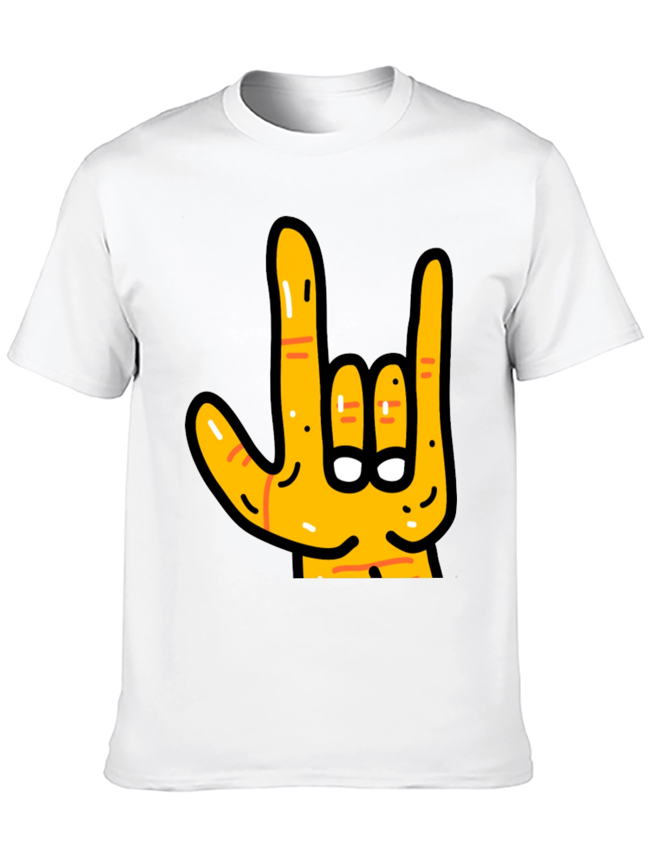 Rock On Hand Graphic T-Shirt