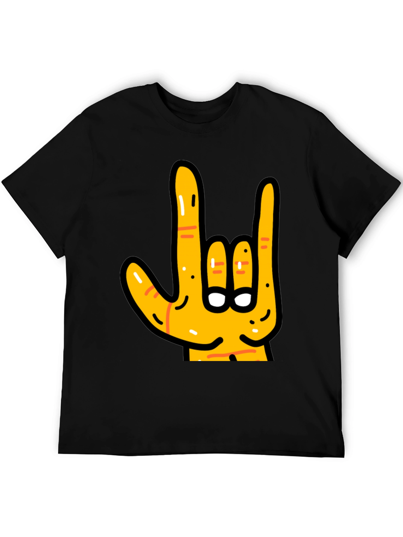 Rock On Hand Graphic T-Shirt