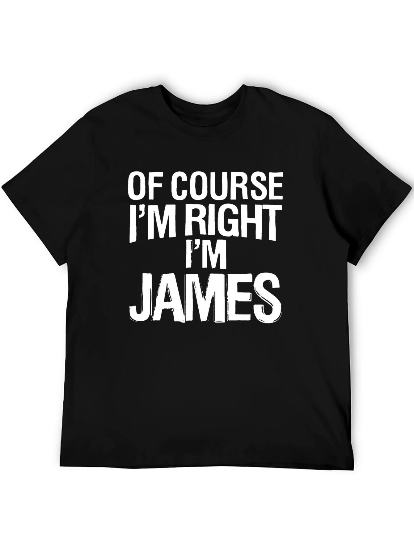 Of Course Im Right Im James Mens T-Shirt
