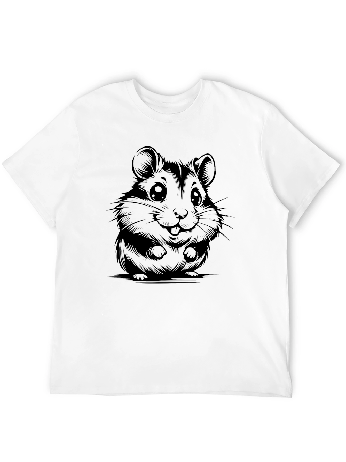 Hamster Graphic Tee - Mens Black T-Shirt