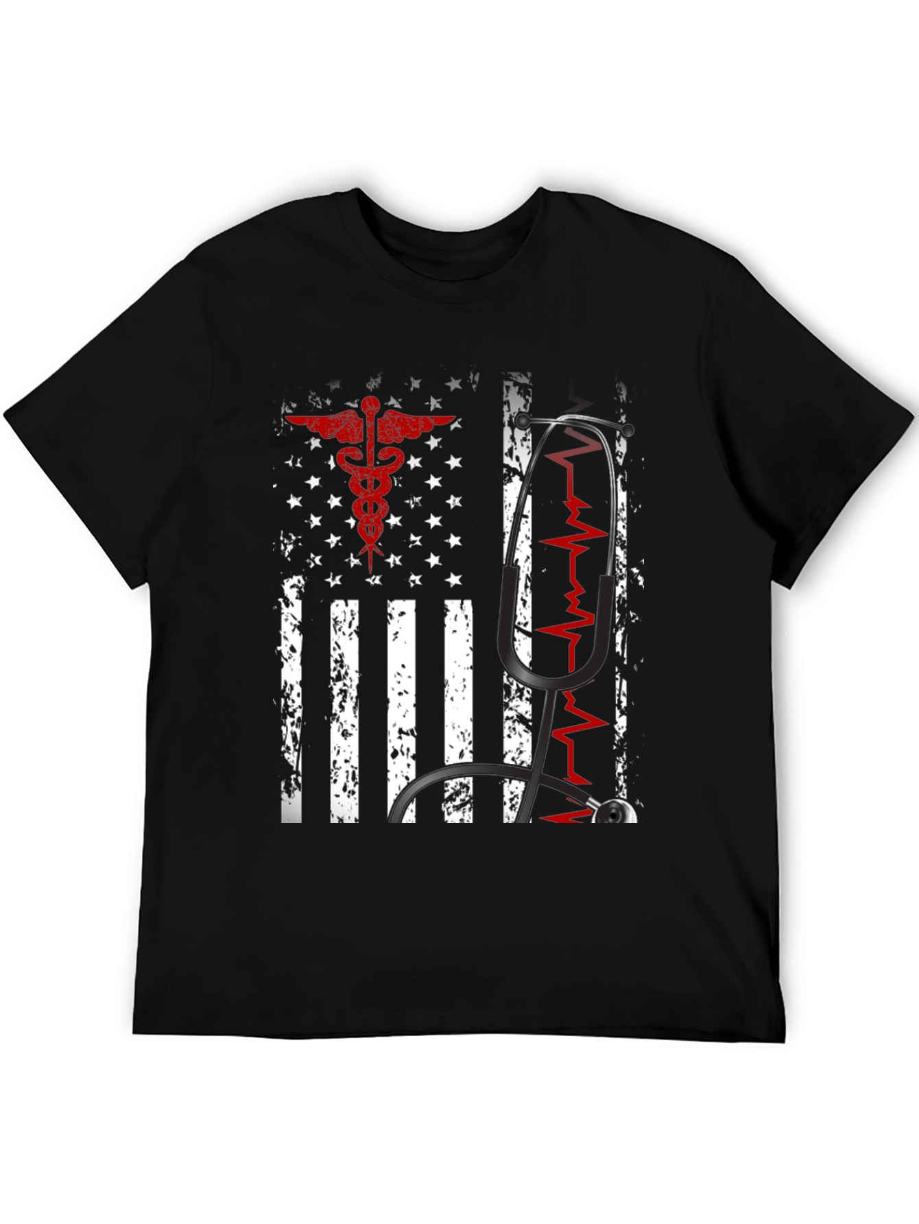 Nurse American Flag T-Shirt