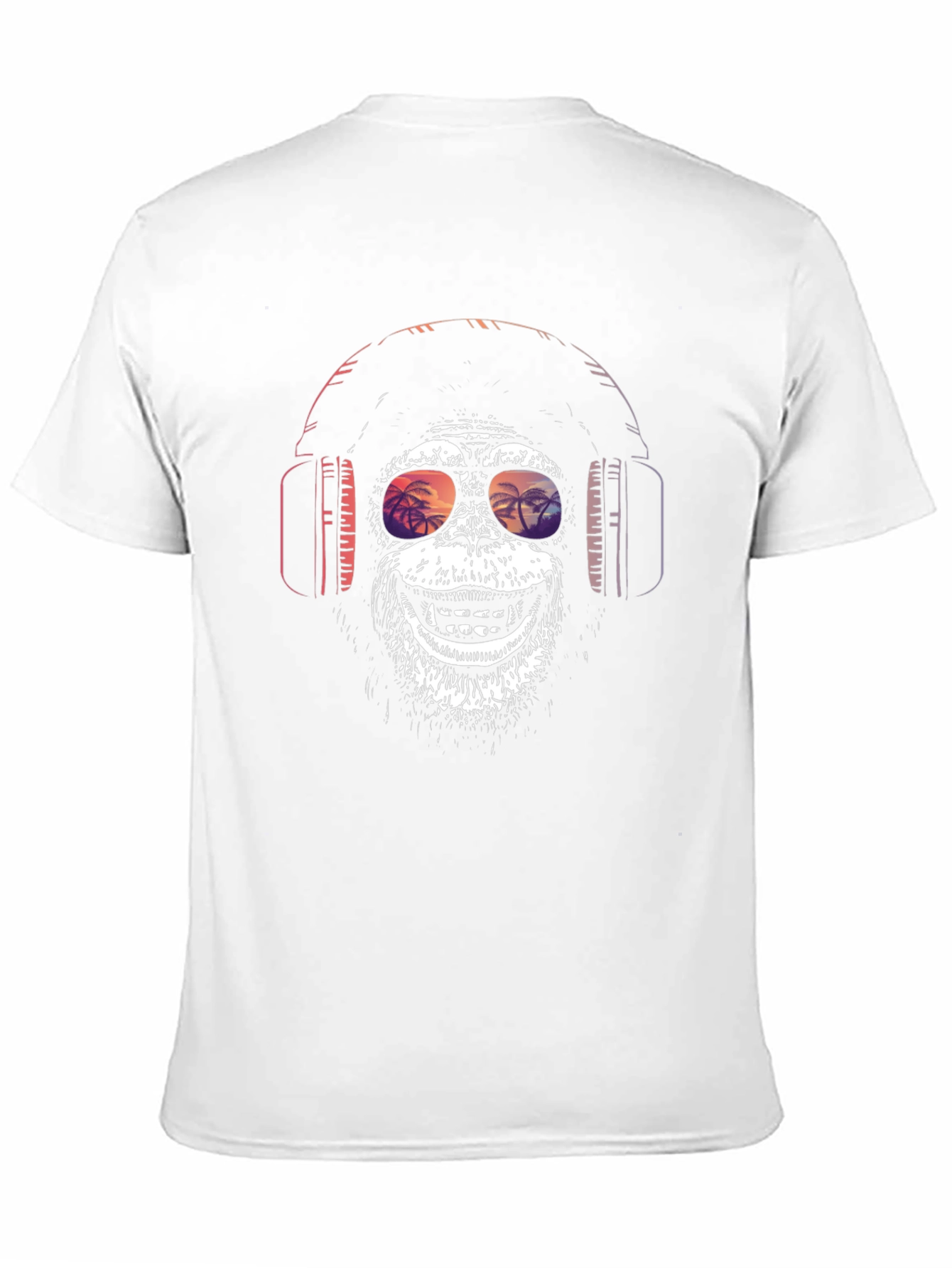 Monkey Headphones Graphic Tee