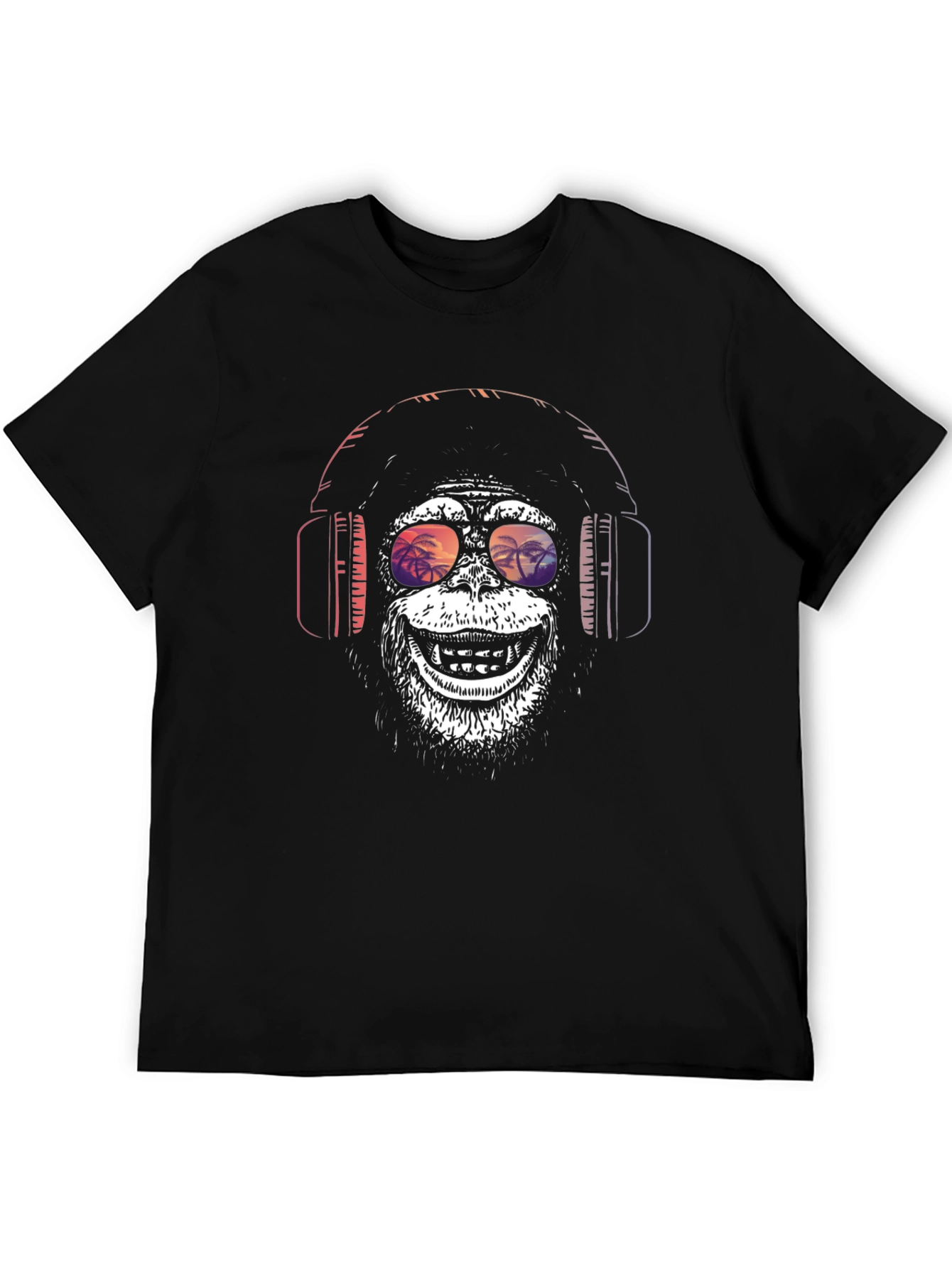 Monkey Headphones Graphic Tee