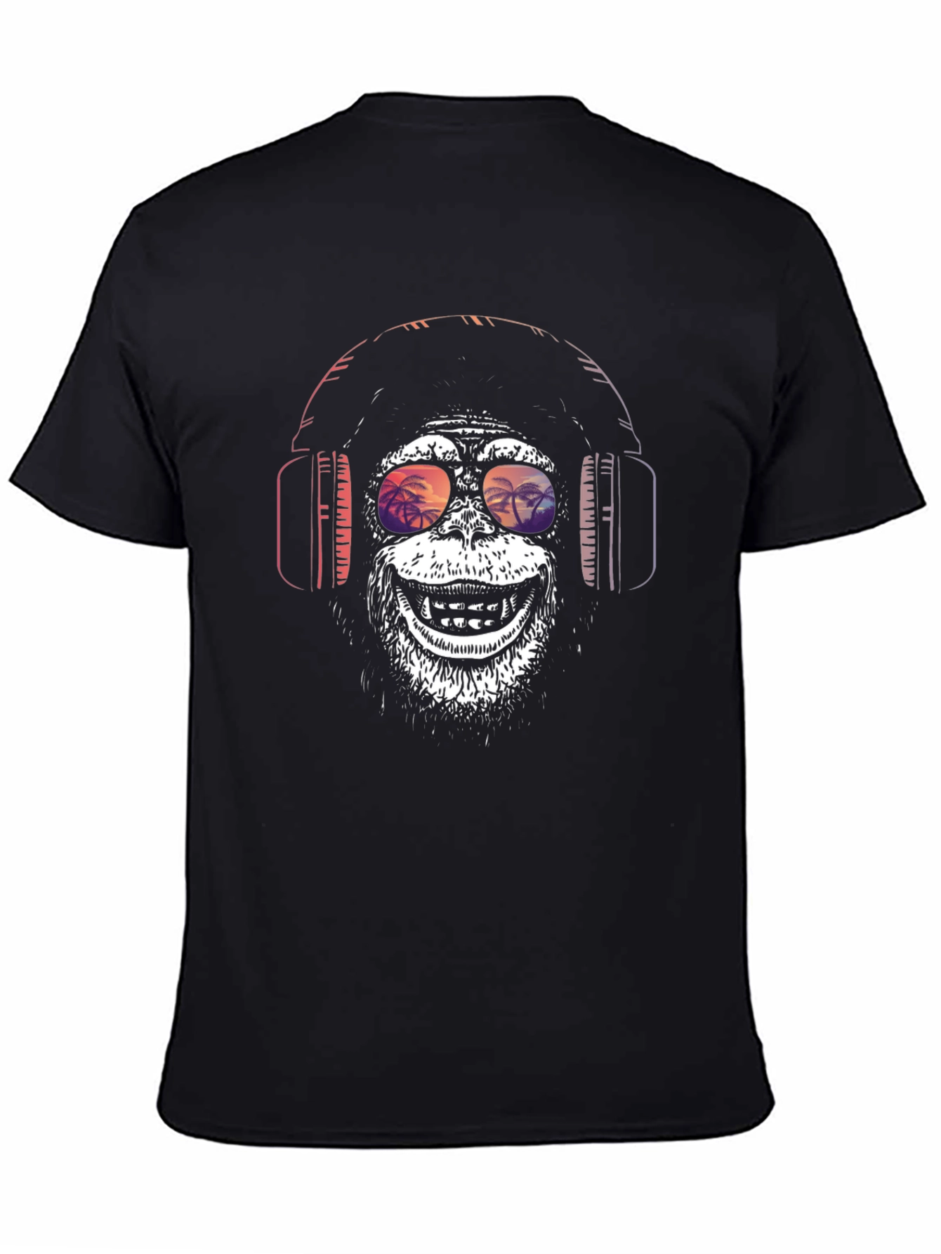 Monkey Headphones Graphic Tee