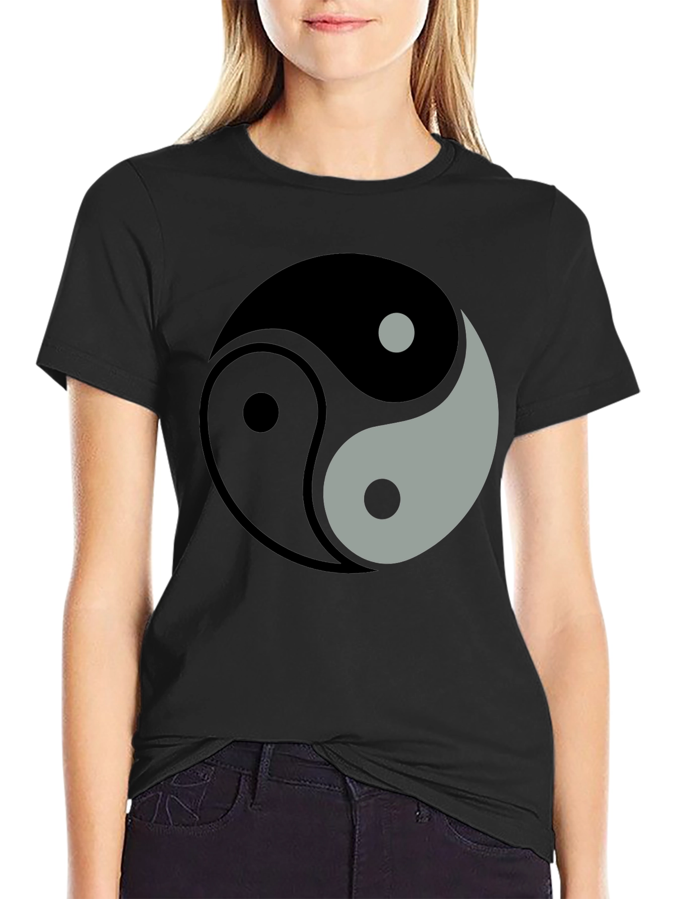 Yin Yang Symbol Graphic T-Shirt - Balance and Harmony