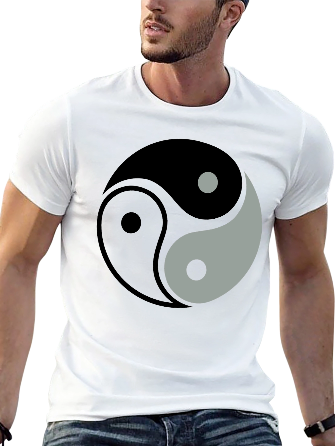 Yin Yang Symbol Graphic T-Shirt - Balance and Harmony