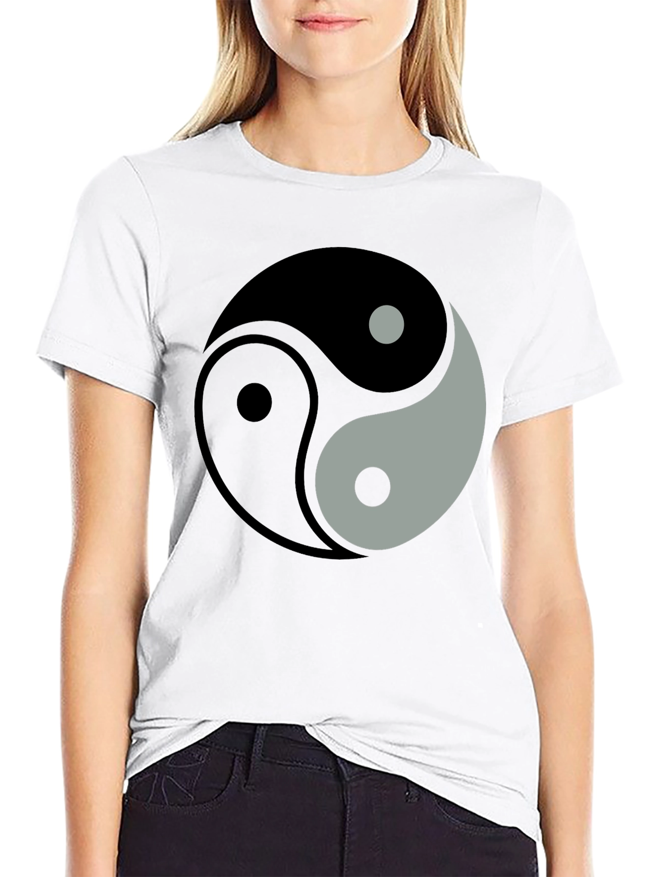 Yin Yang Symbol Graphic T-Shirt - Balance and Harmony