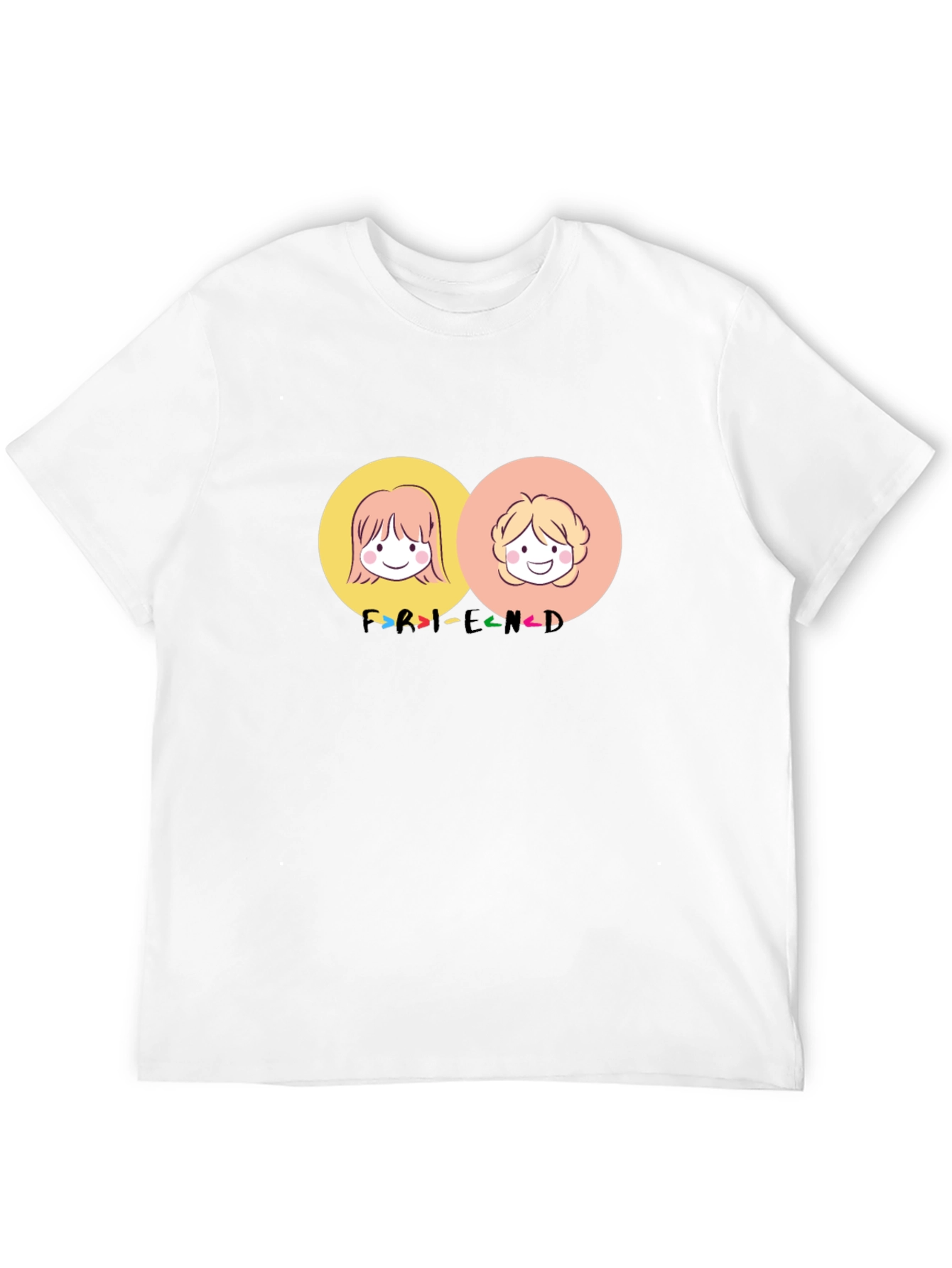Friends Cartoon Graphic Tee - Best Friend T-Shirt