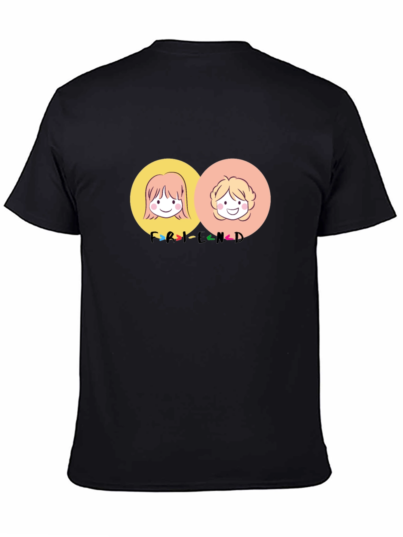 Friends Cartoon Graphic Tee - Best Friend T-Shirt