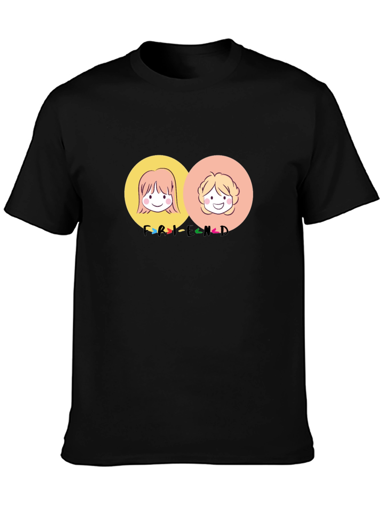 Friends Cartoon Graphic Tee - Best Friend T-Shirt