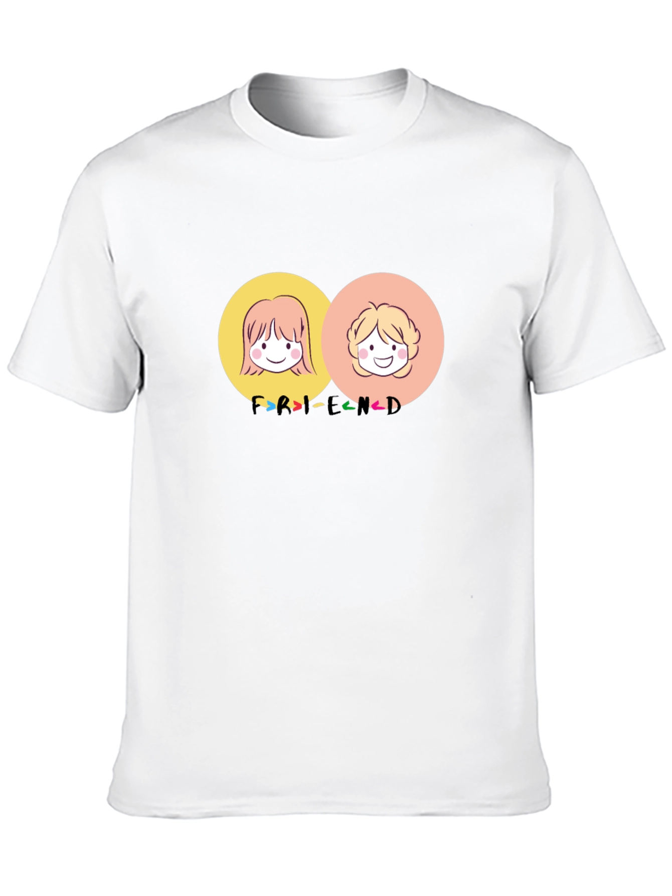 Friends Cartoon Graphic Tee - Best Friend T-Shirt