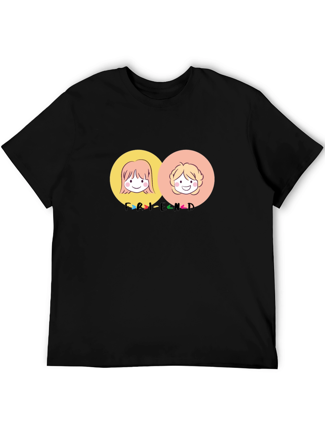 Friends Cartoon Graphic Tee - Best Friend T-Shirt