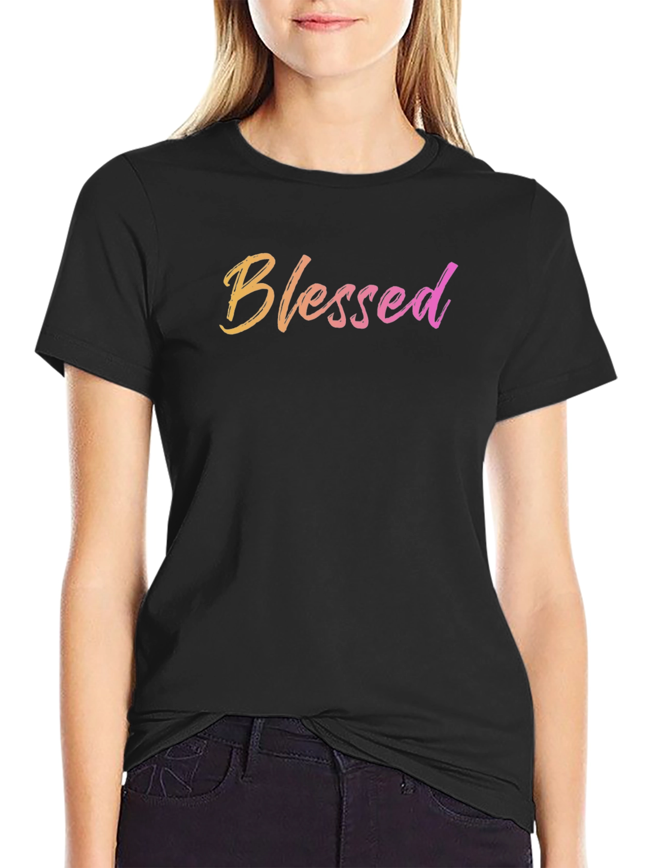 Blessed Graphic T-Shirt - Black