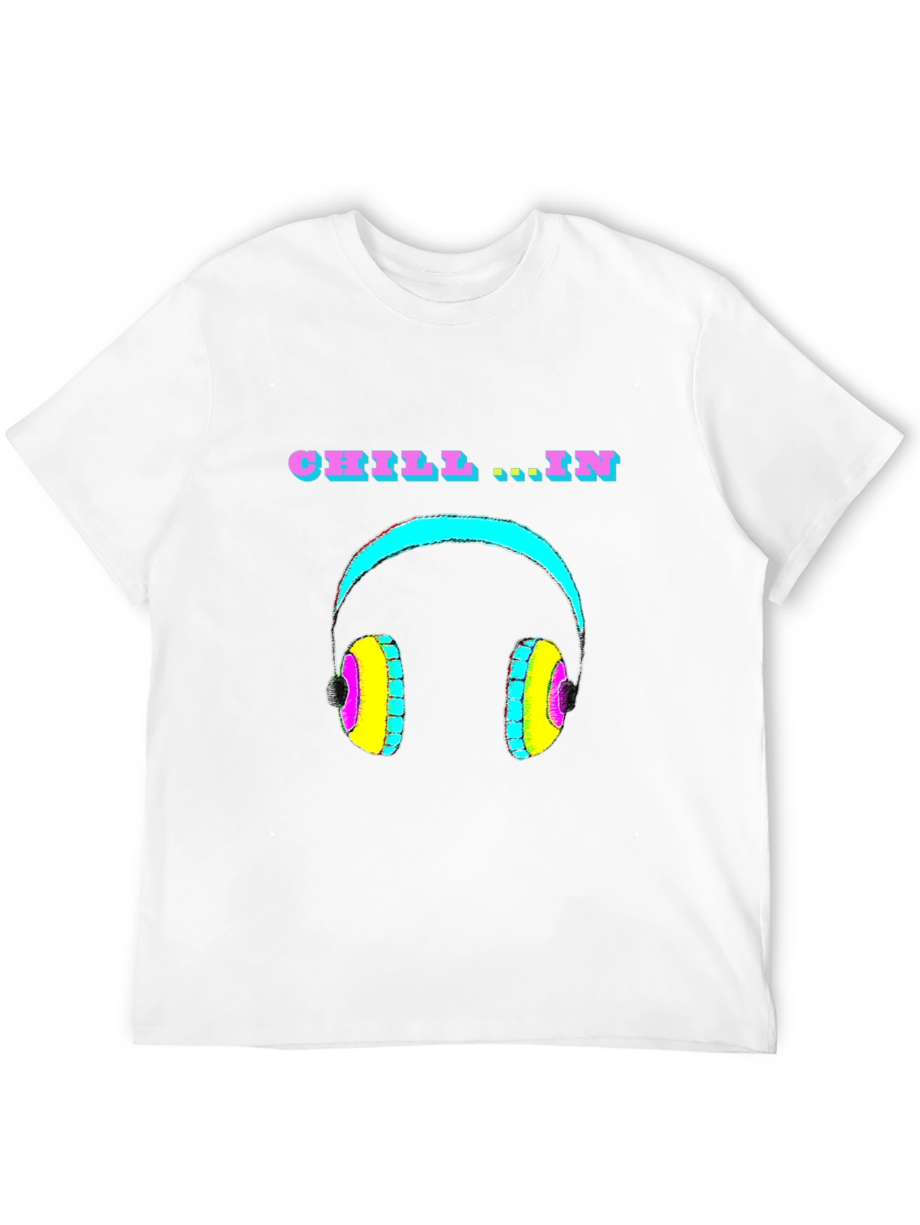 Chill In Headphone Graphic T-Shirt - Relaxed Fit