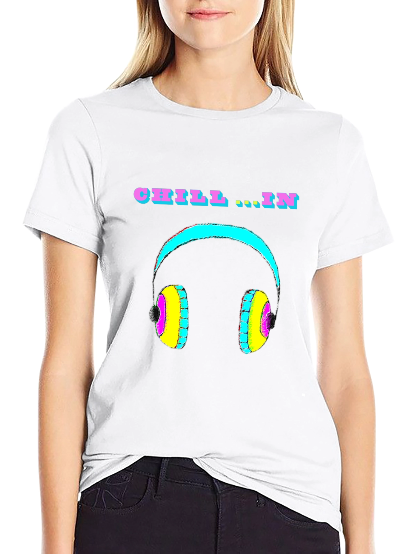 Chill In Headphone Graphic T-Shirt - Relaxed Fit
