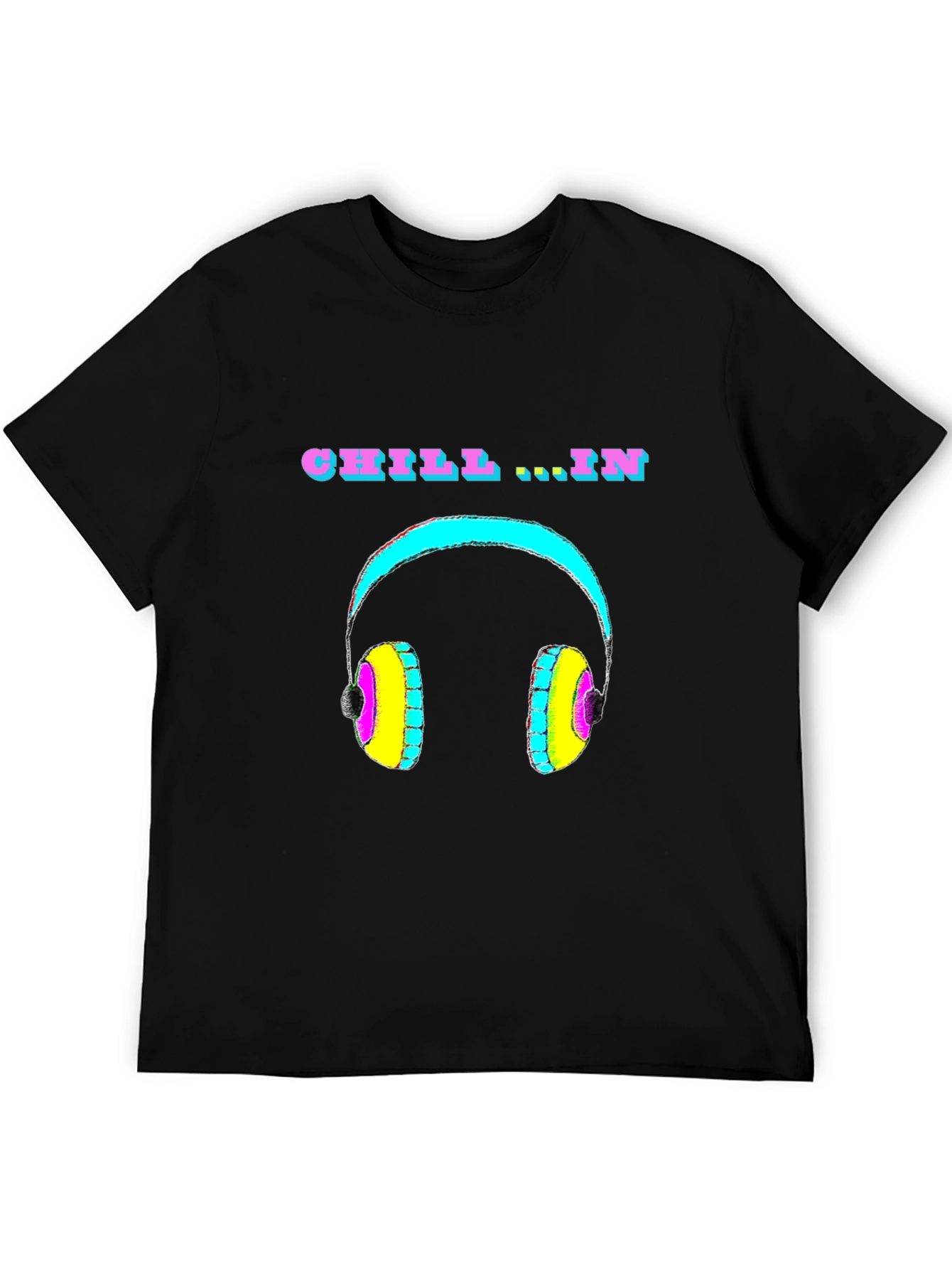 Chill In Headphone Graphic T-Shirt - Relaxed Fit