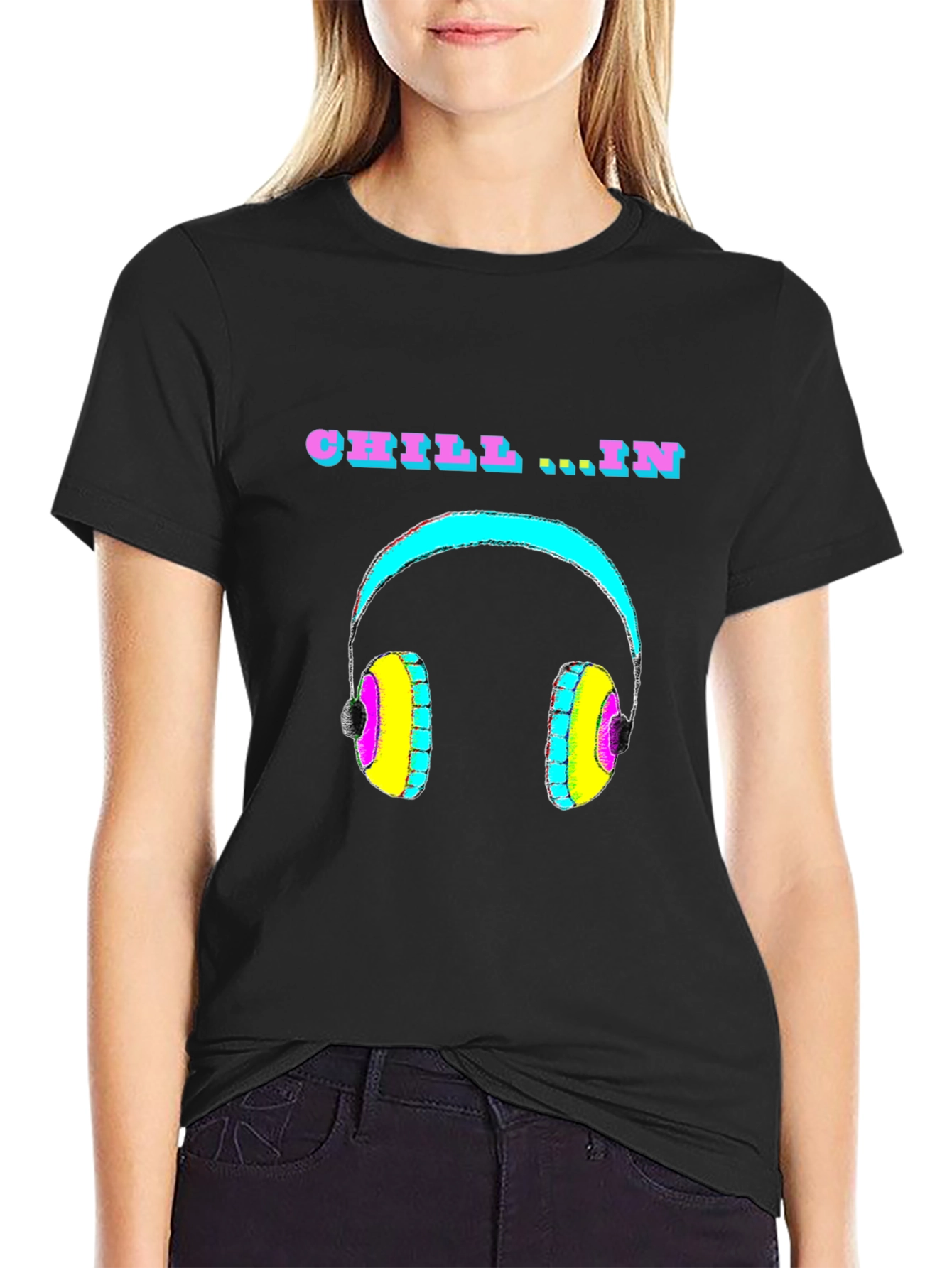 Chill In Headphone Graphic T-Shirt - Relaxed Fit