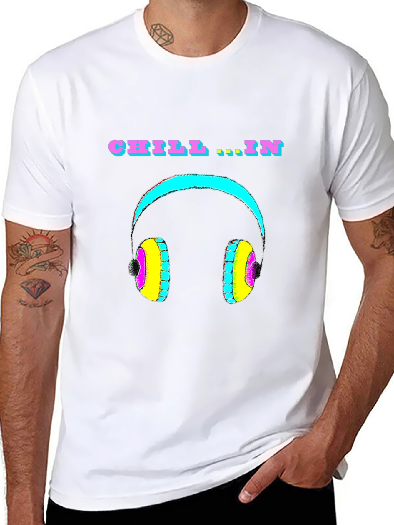 Chill In Headphone Graphic T-Shirt - Relaxed Fit