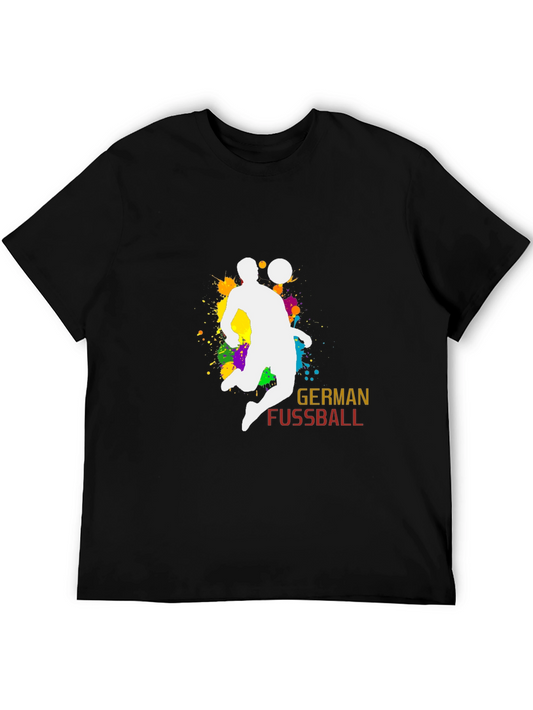 German Fussball Graphic Tee - Soccer Player Design
