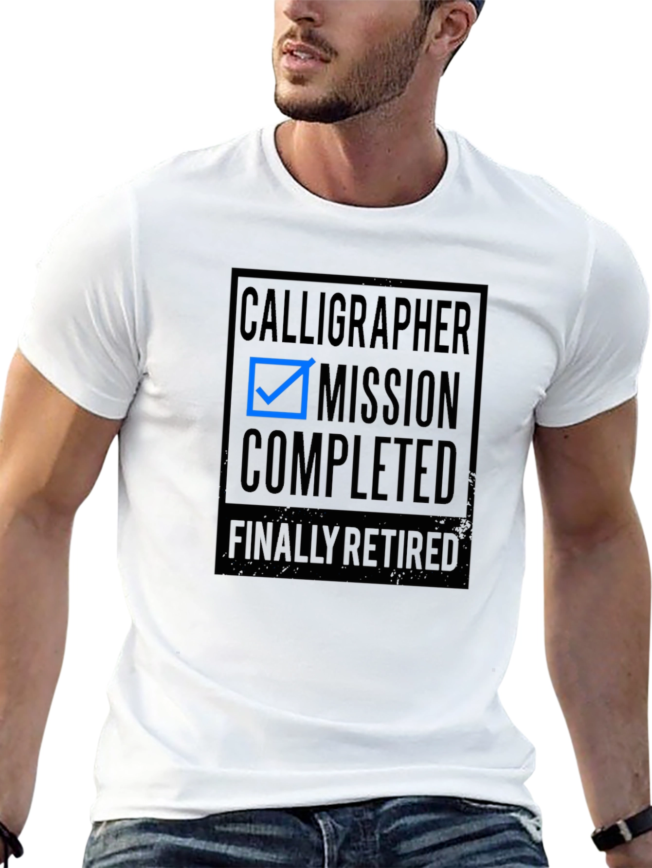 Calligrapher Mission Completed Retirement T-Shirt