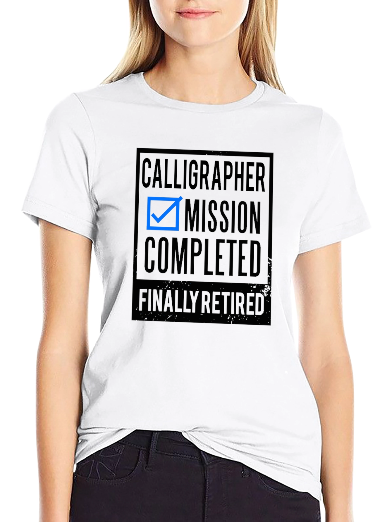 Calligrapher Mission Completed Retirement T-Shirt