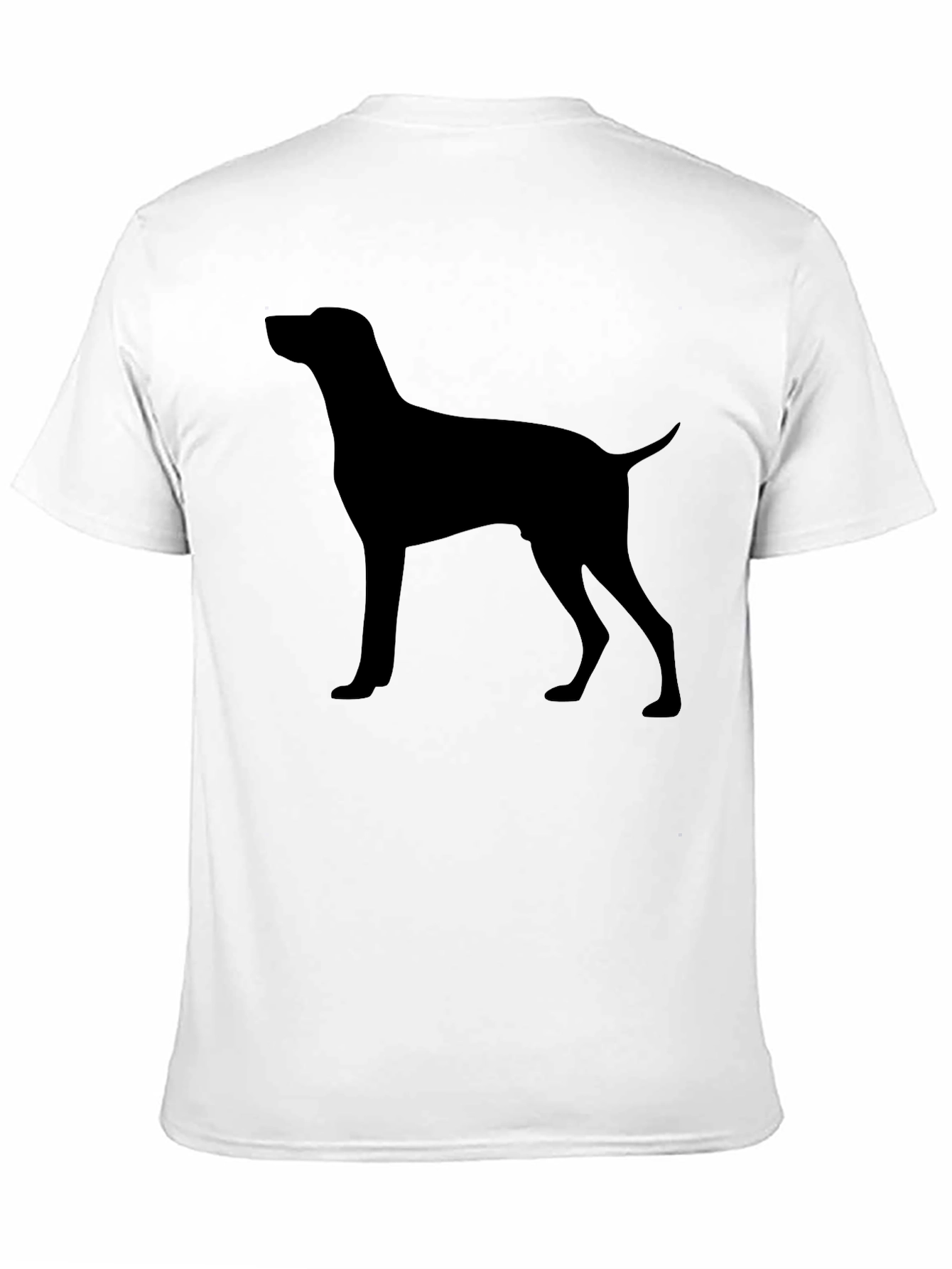 Dog Silhouette Graphic Tee - Classic Black T-Shirt