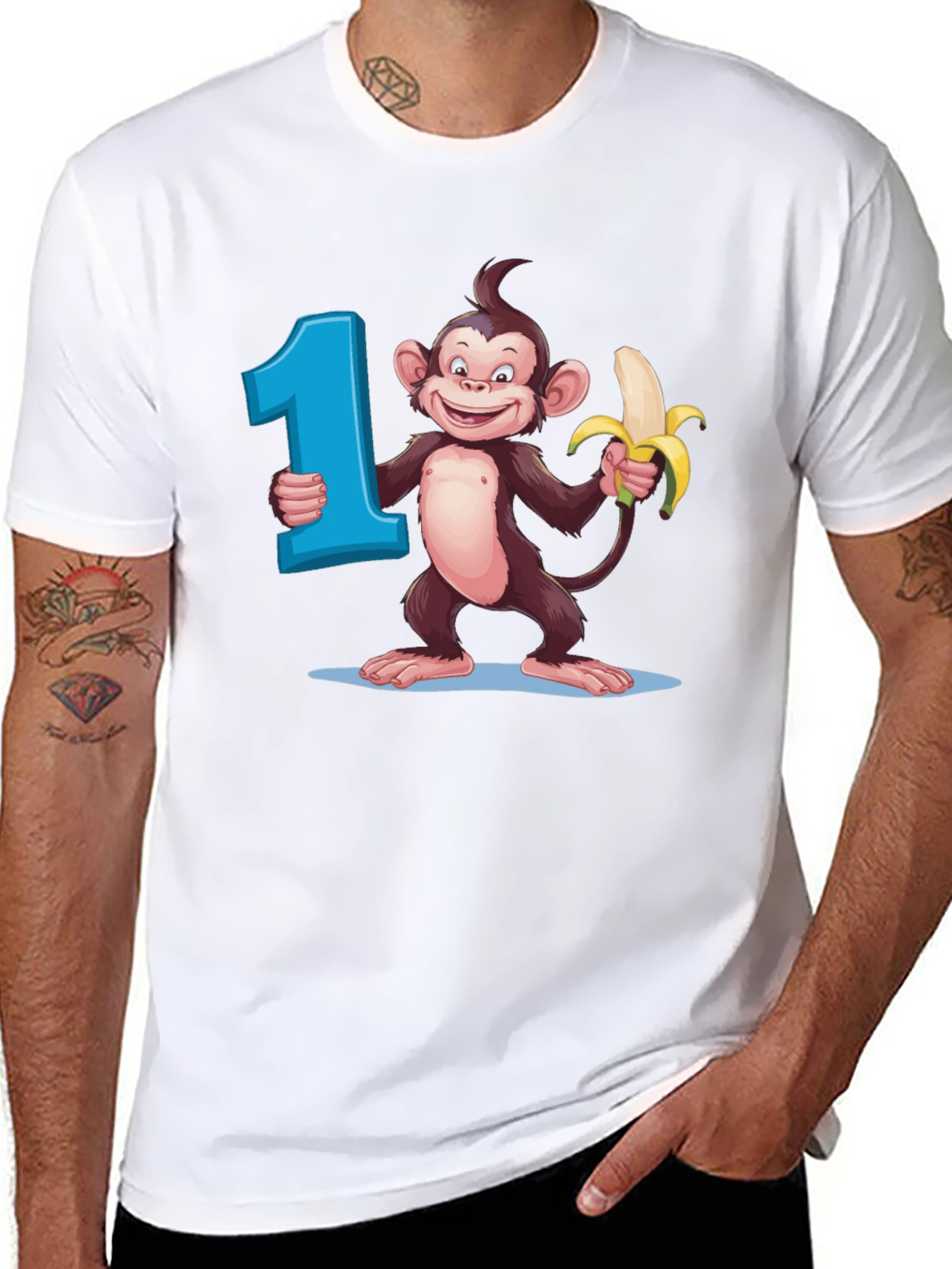 First Birthday Monkey Tee