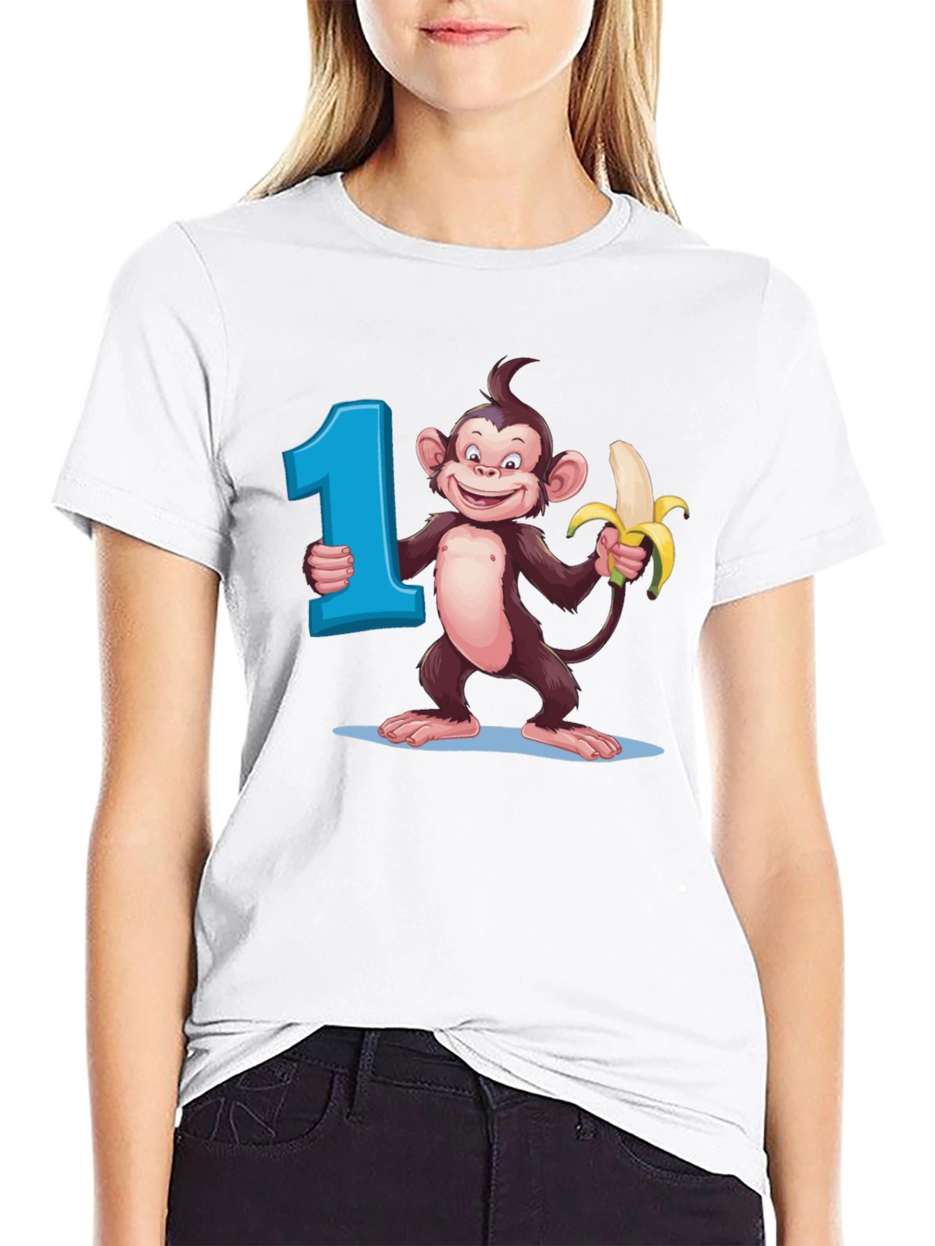 First Birthday Monkey Tee