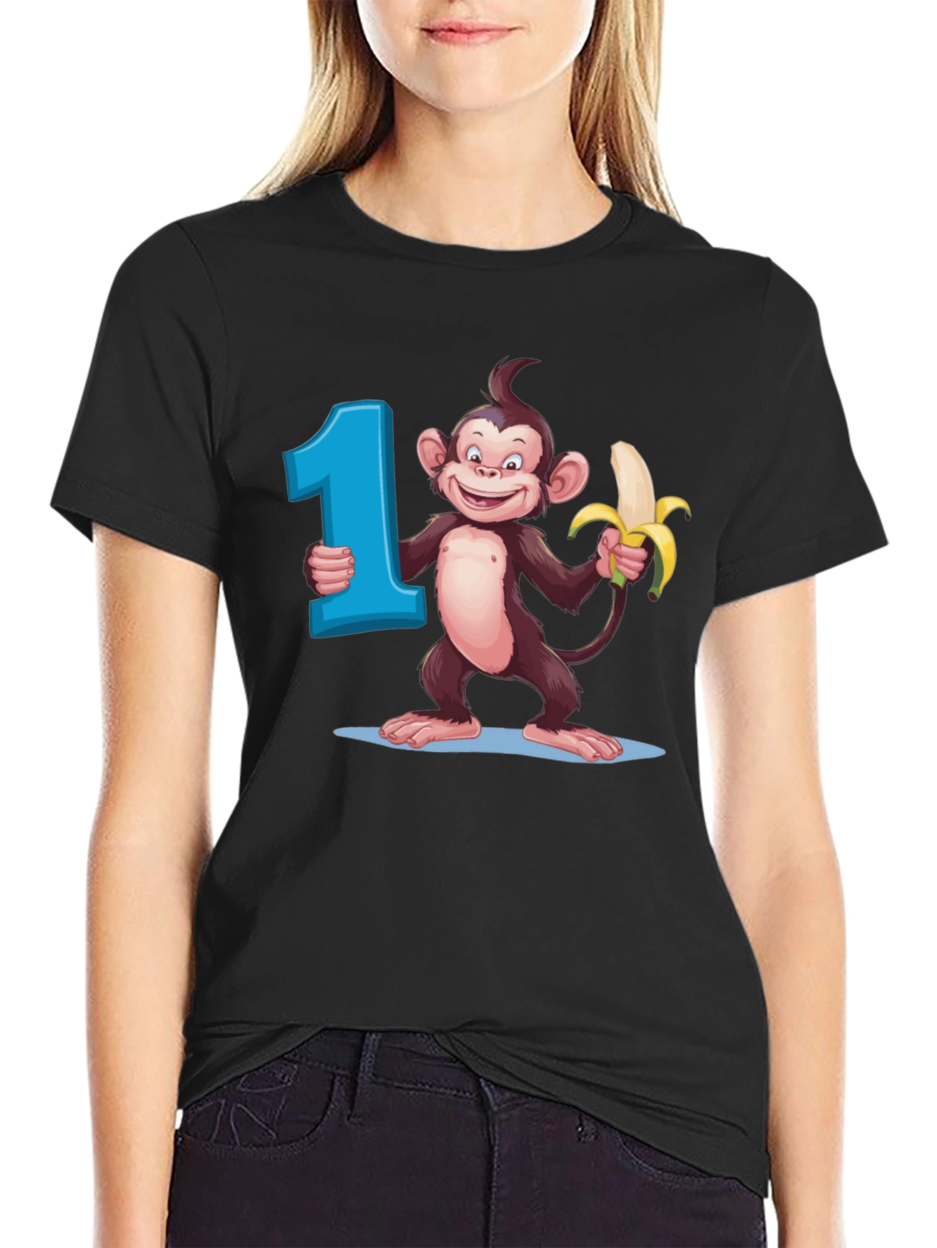 First Birthday Monkey Tee