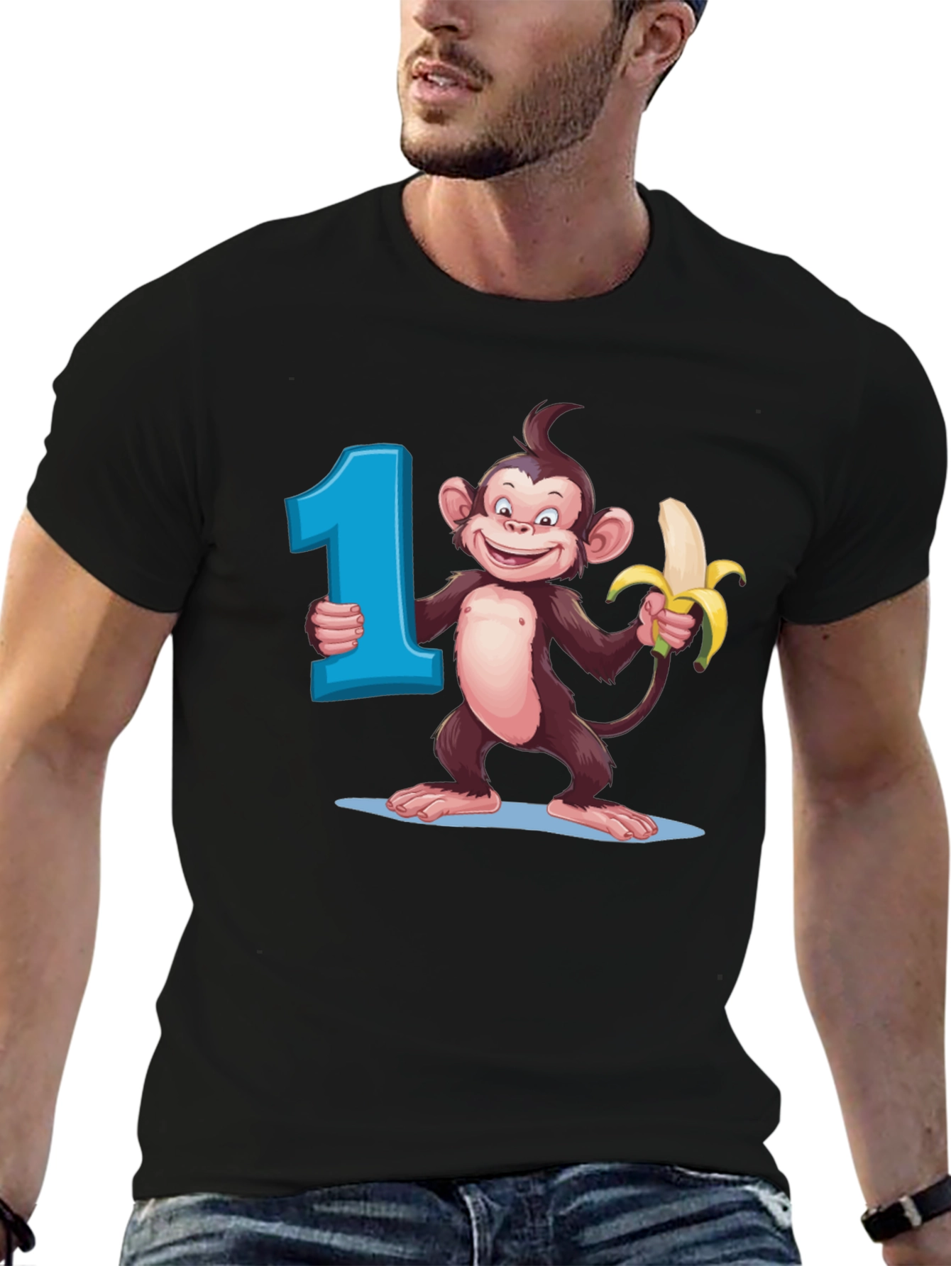 First Birthday Monkey Tee