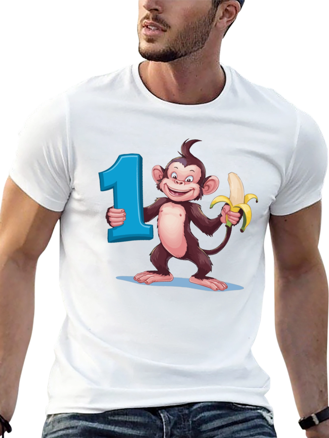 First Birthday Monkey Tee