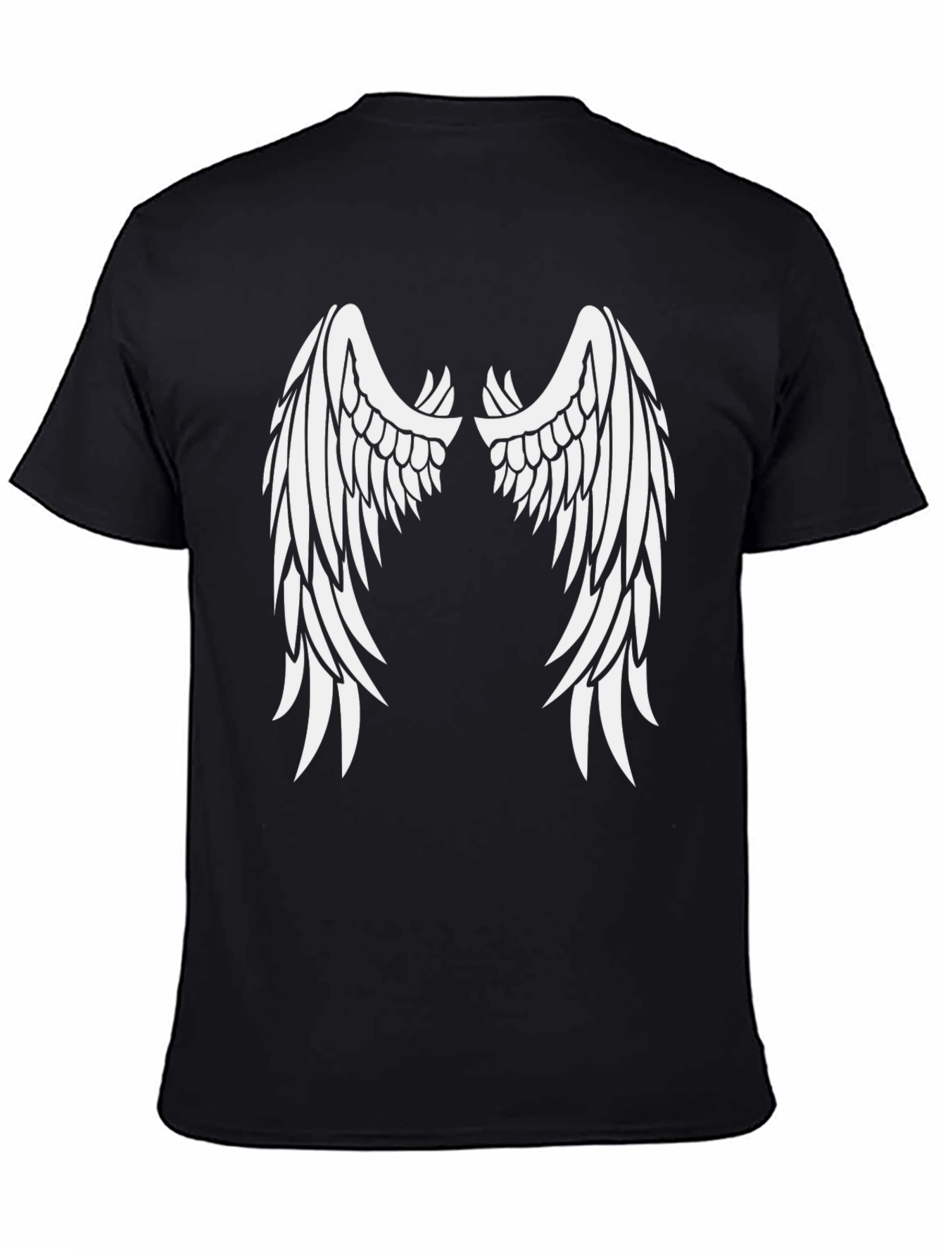 Angel Wing Graphic Tee - Black