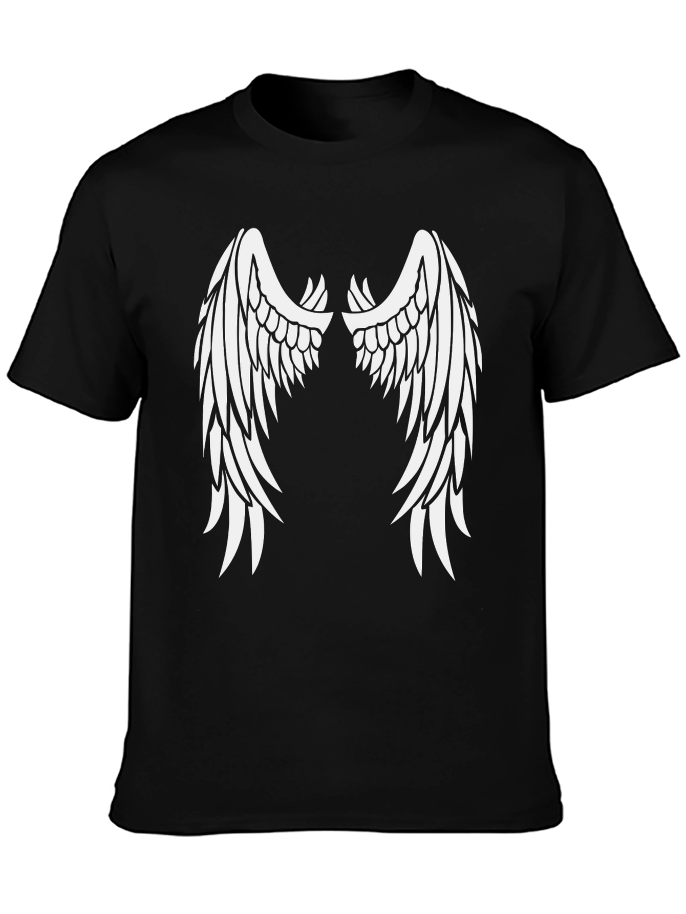 Angel Wing Graphic Tee - Black