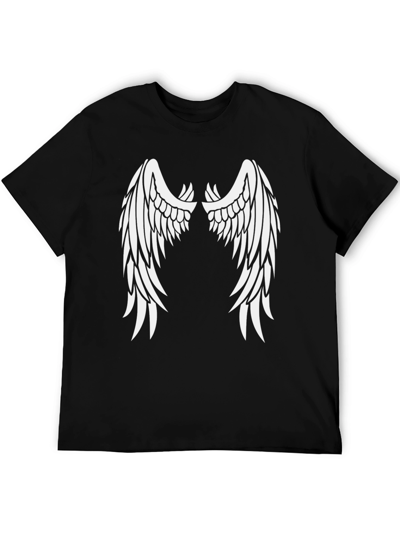 Angel Wing Graphic Tee - Black