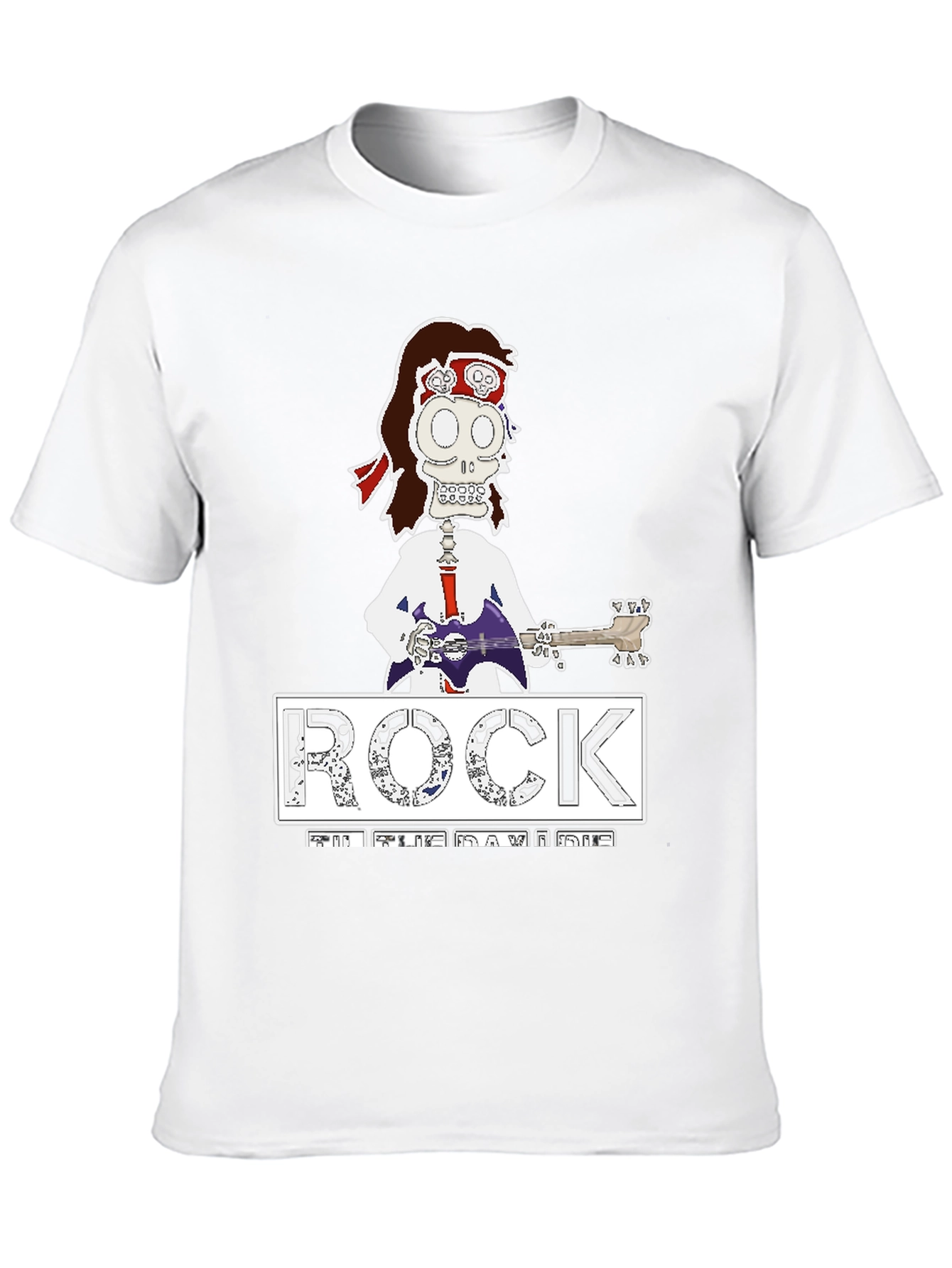 Rock Til the Day I Die Black Graphic T-Shirt