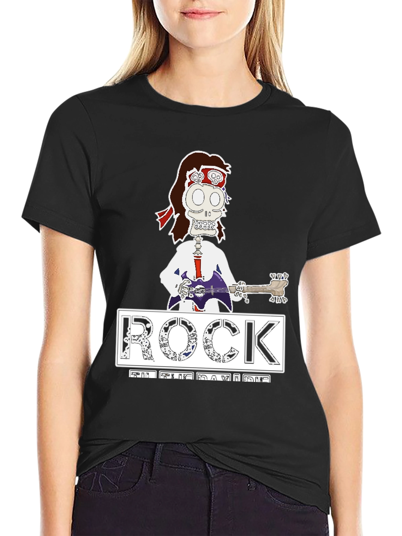 Rock Til the Day I Die Black Graphic T-Shirt
