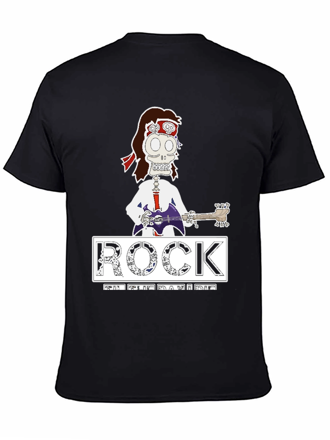 Rock Til the Day I Die Black Graphic T-Shirt