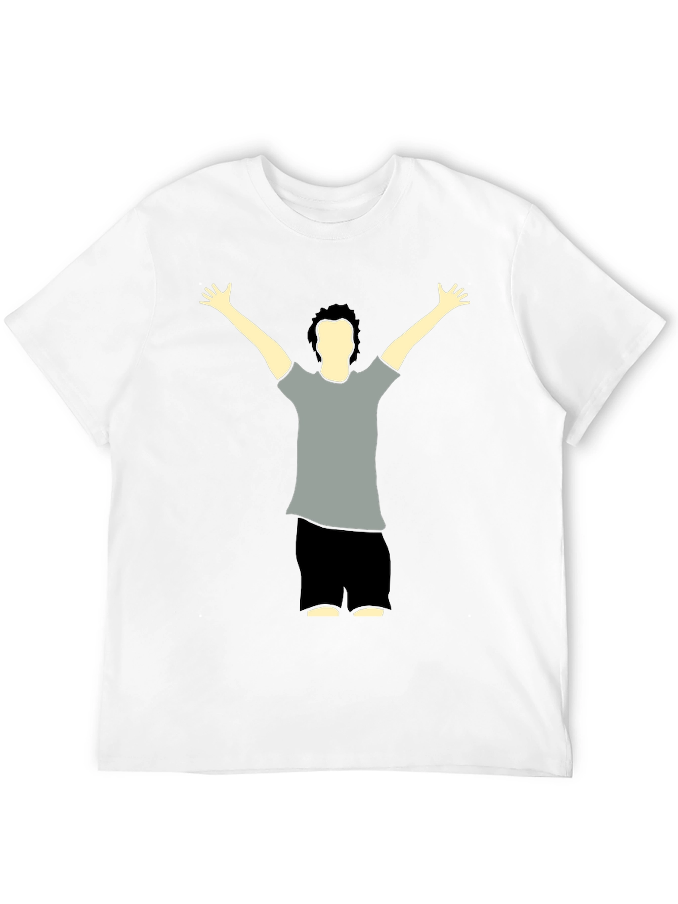 Graphic Tee - Man Raising Arms Design