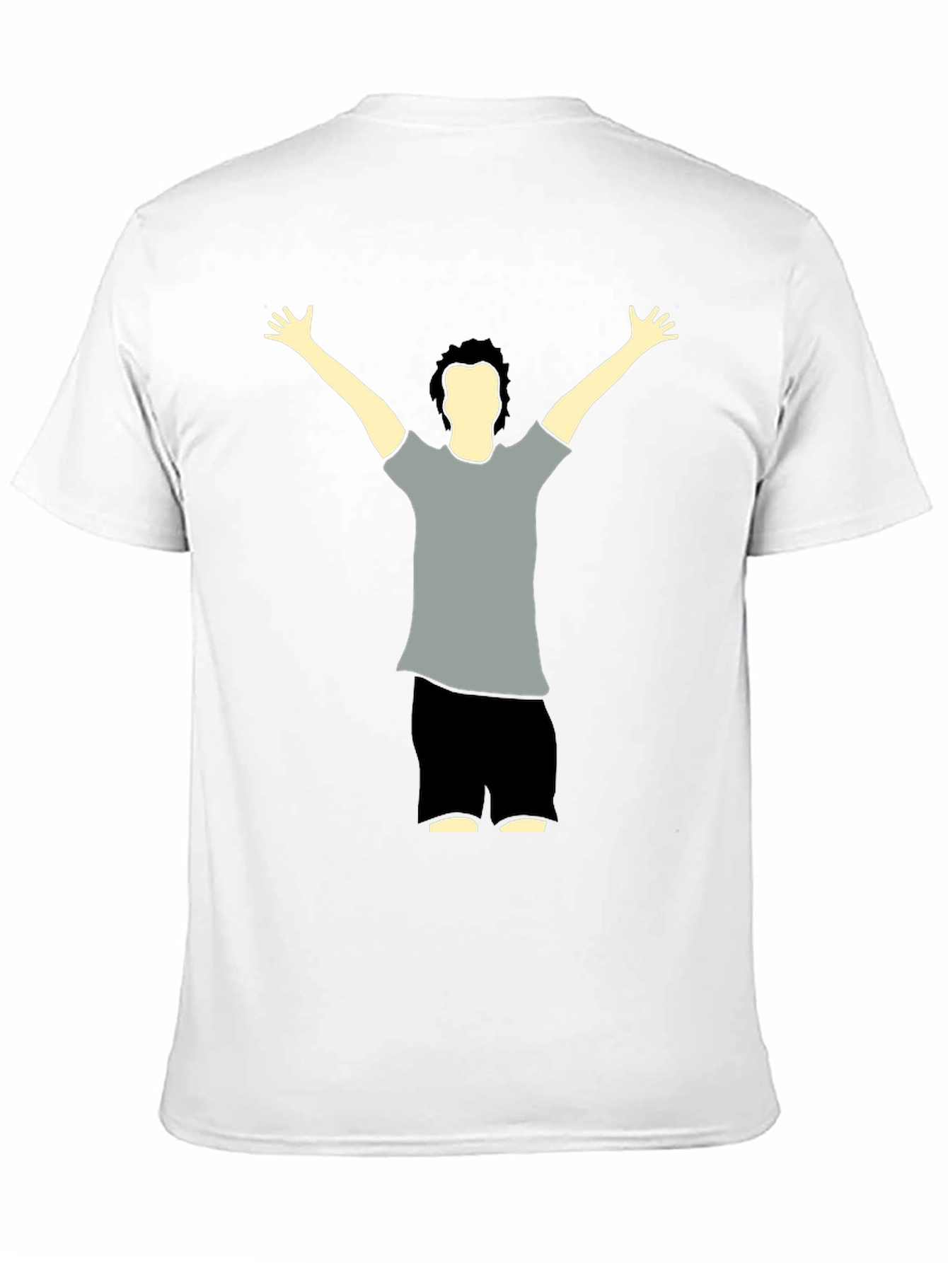 Graphic Tee - Man Raising Arms Design