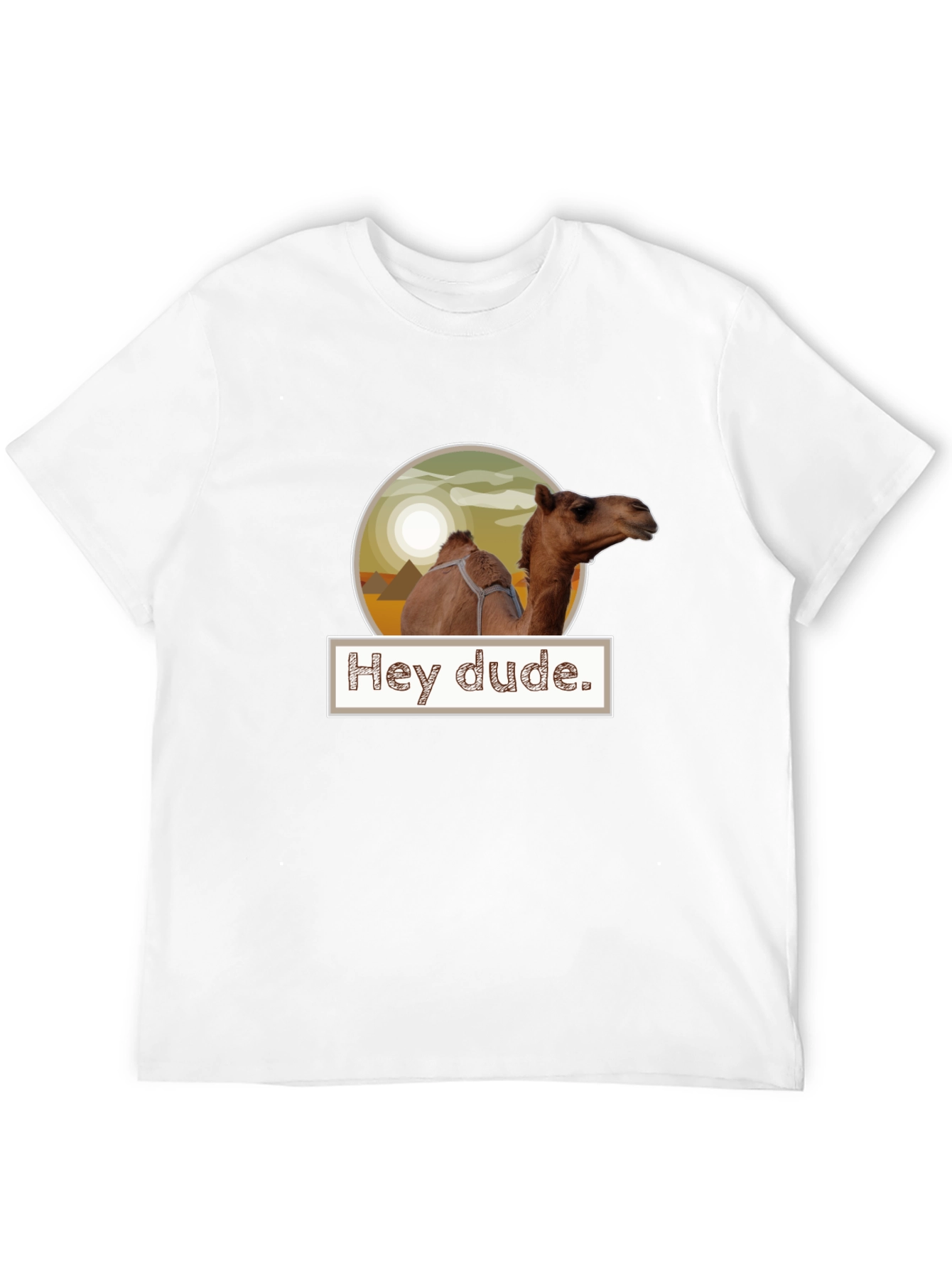 Hey Dude Camel Graphic Tee - Mens Black T-Shirt