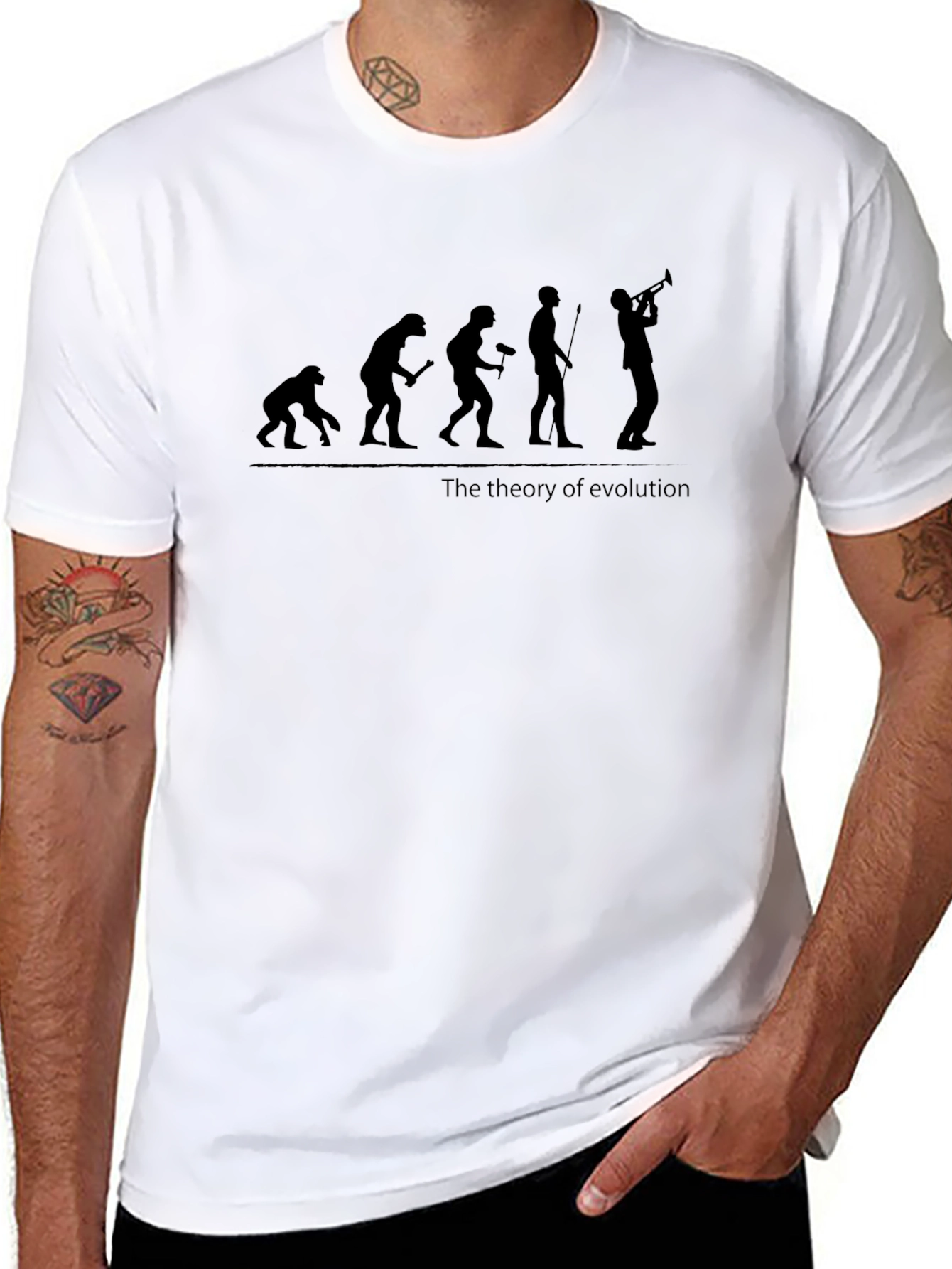 Evolution Theory Graphic Tee - Black Cotton T-Shirt