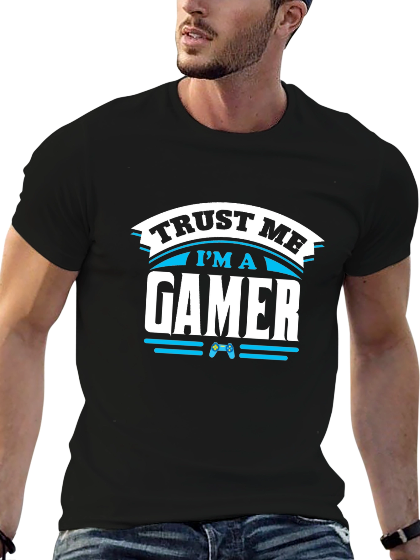 Trust Me Im A Gamer Black T-Shirt