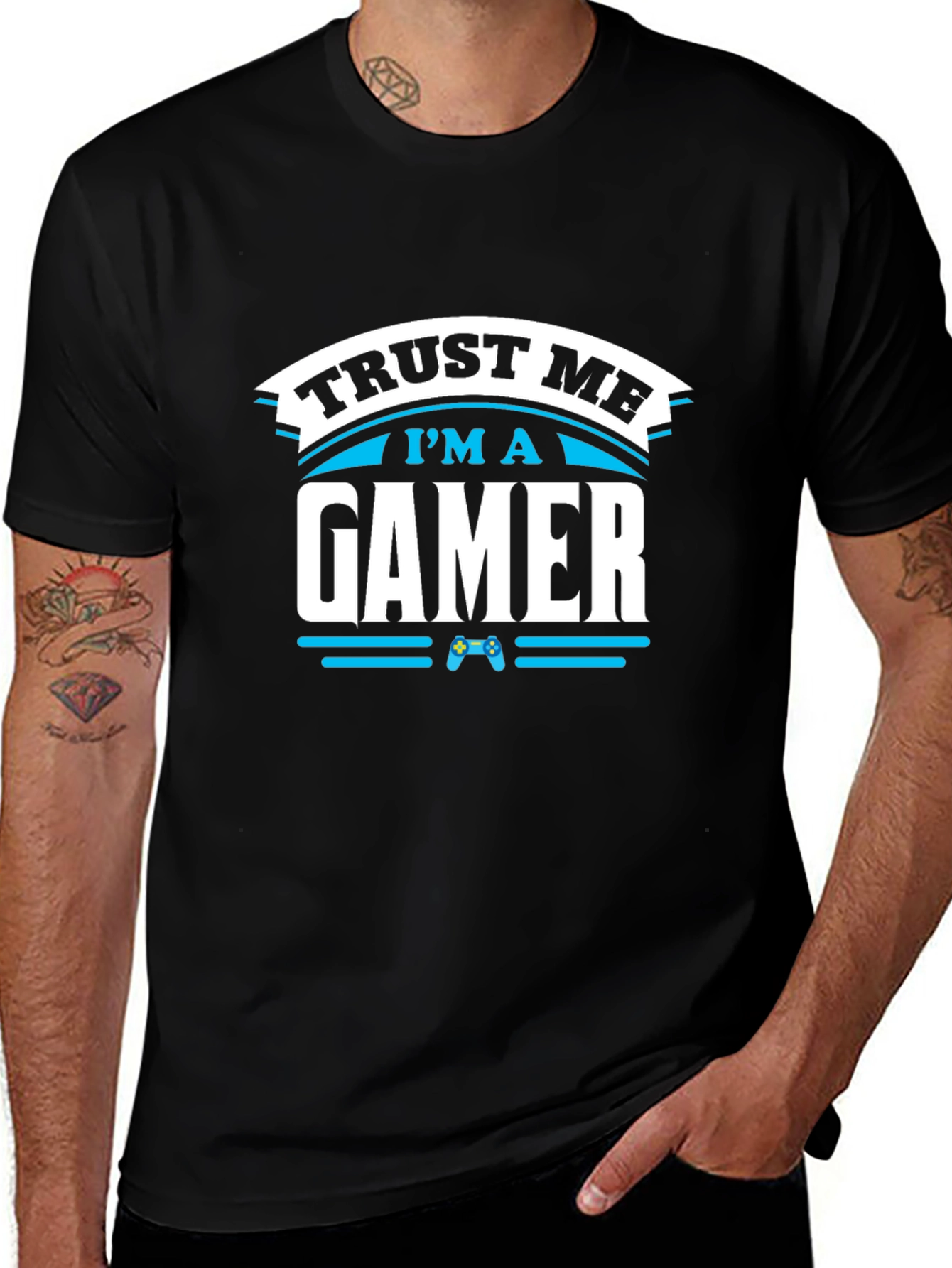 Trust Me Im A Gamer Black T-Shirt