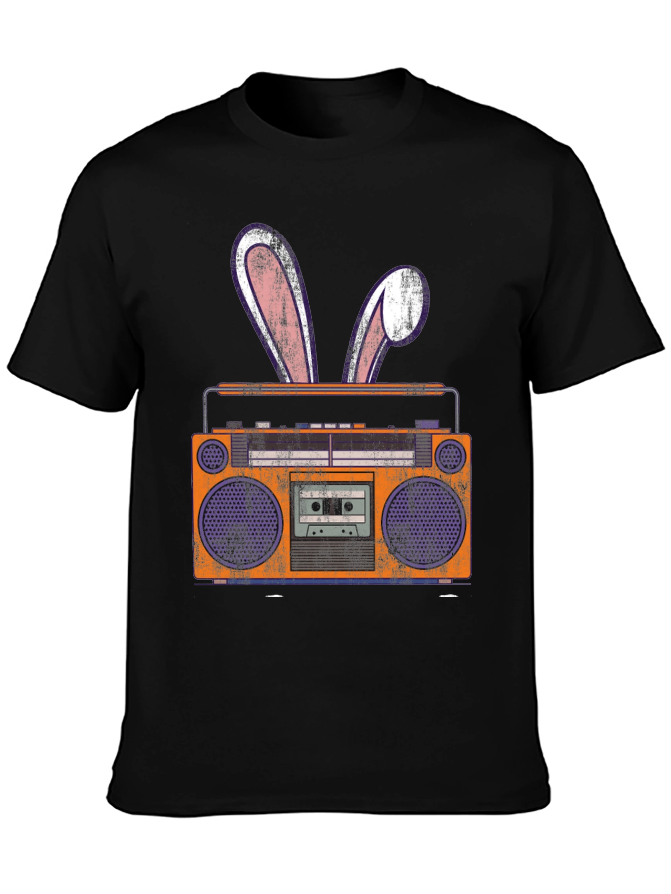 Retro Boombox Easter Bunny T-Shirt