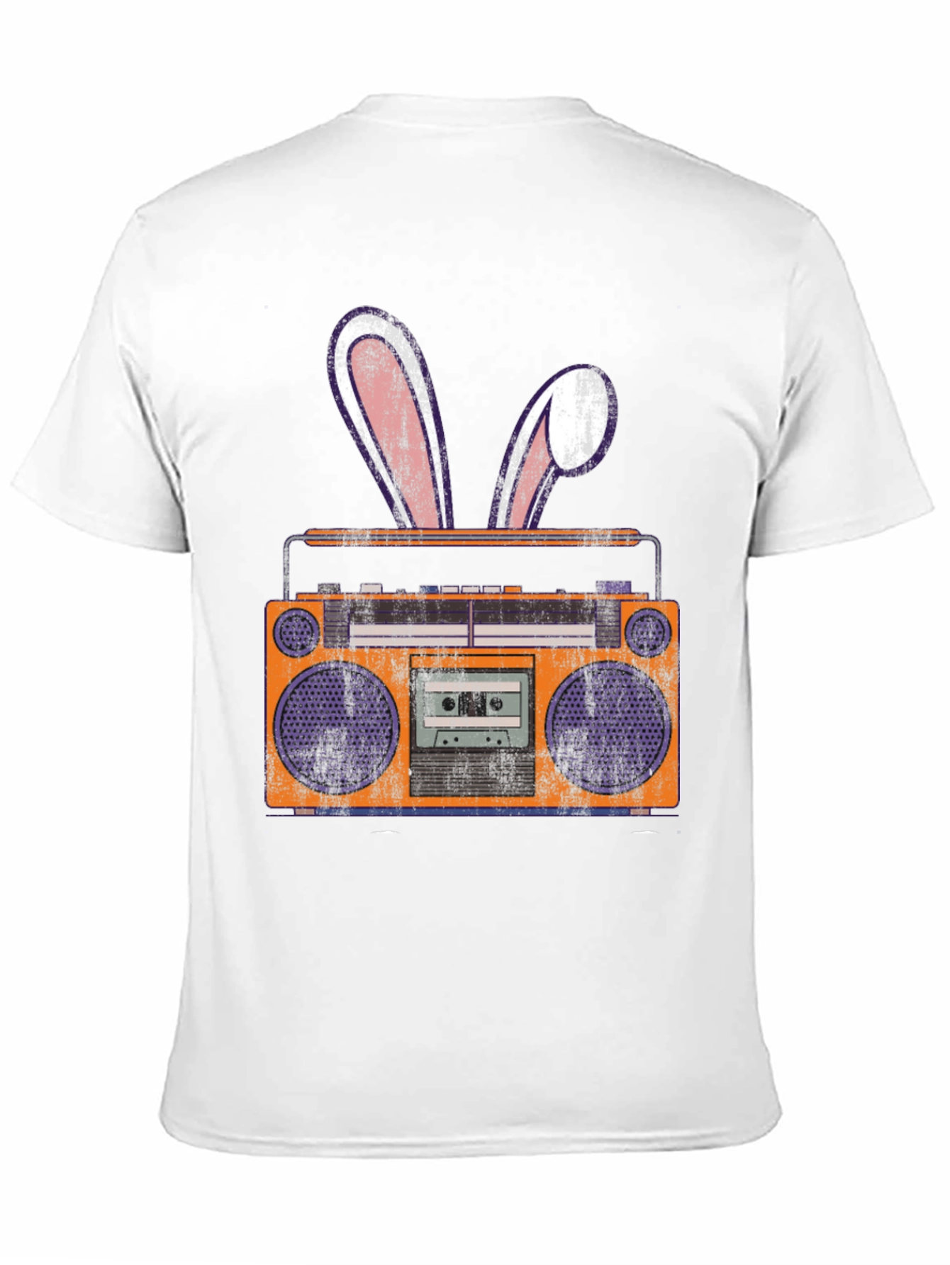 Retro Boombox Easter Bunny T-Shirt