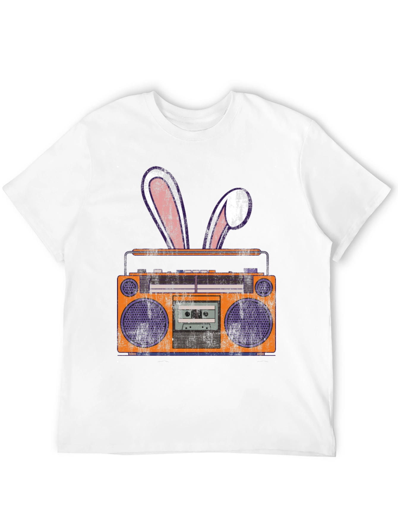 Retro Boombox Easter Bunny T-Shirt