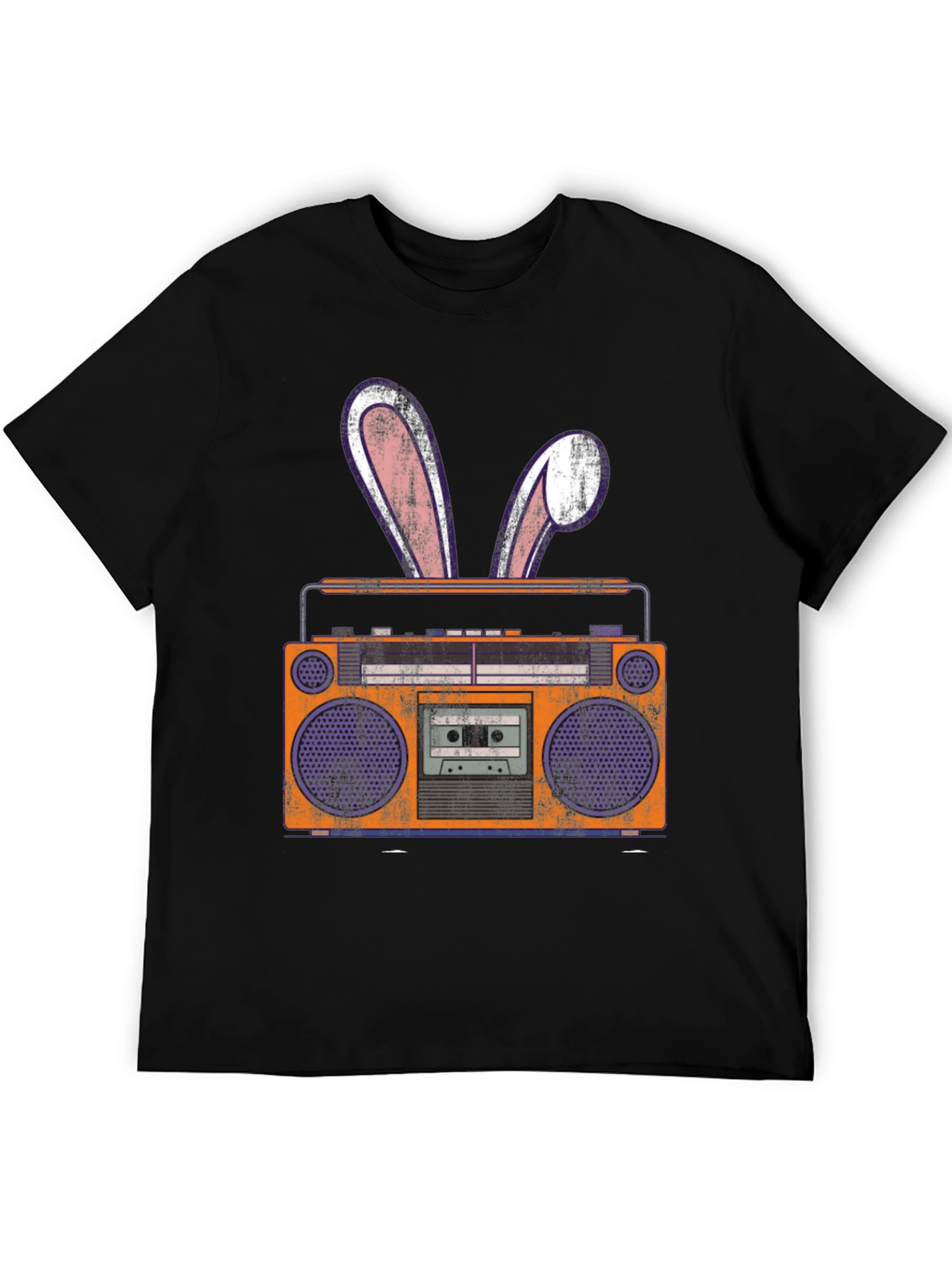 Retro Boombox Easter Bunny T-Shirt