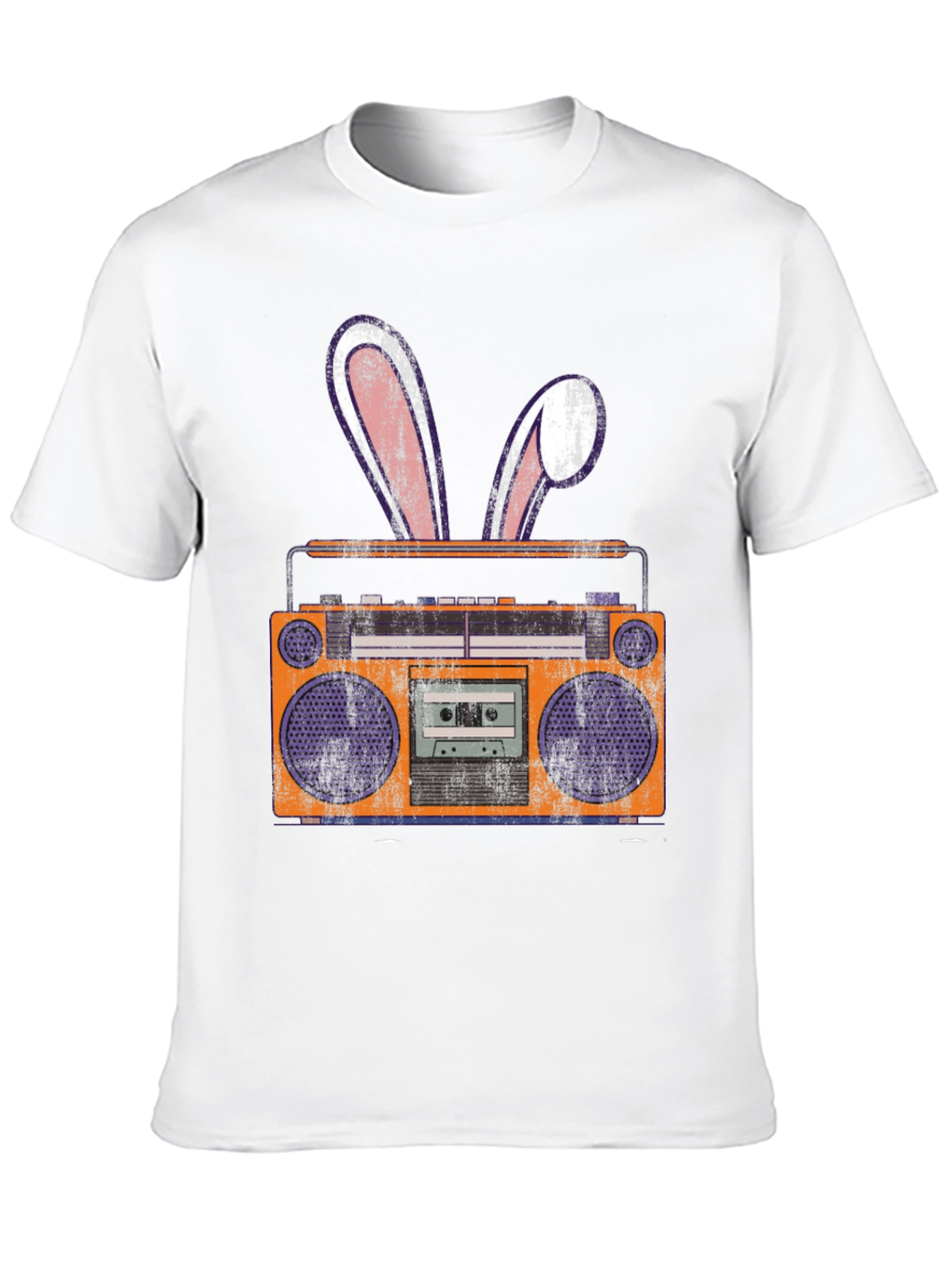 Retro Boombox Easter Bunny T-Shirt