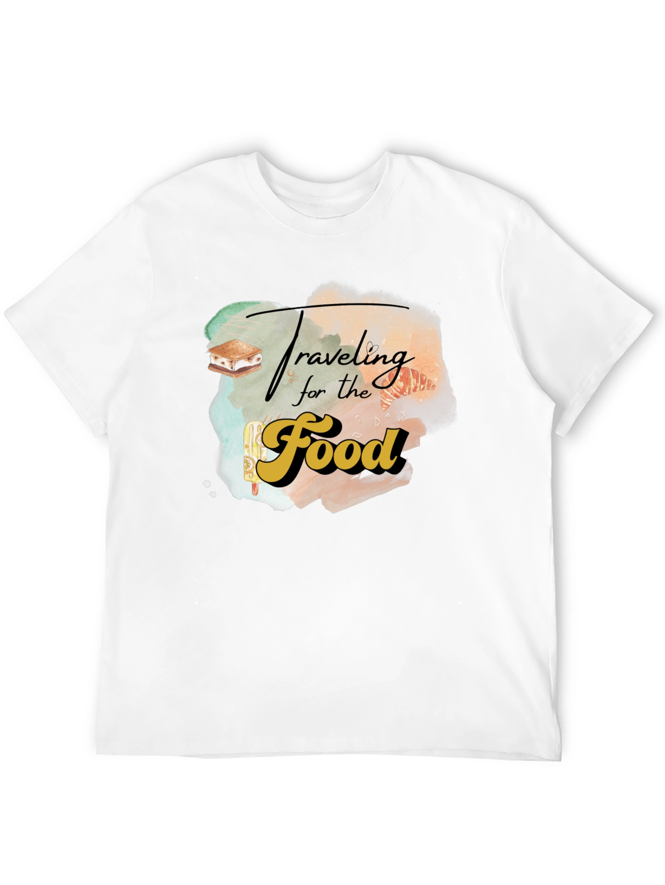 Traveling for the Food Graphic T-Shirt